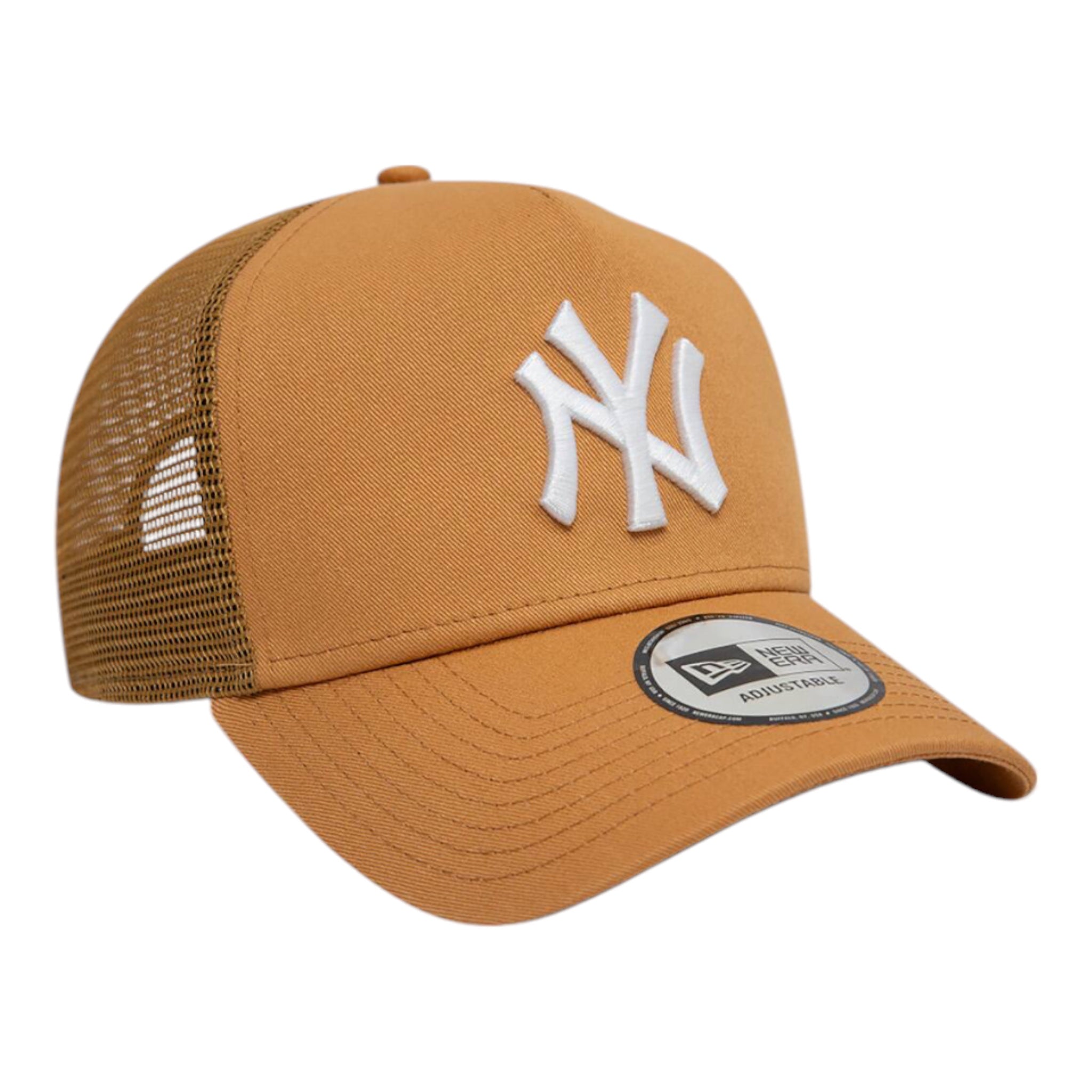 Clean Trucker 2 Beige New York Yankees 60595191 New Era Visor Hat