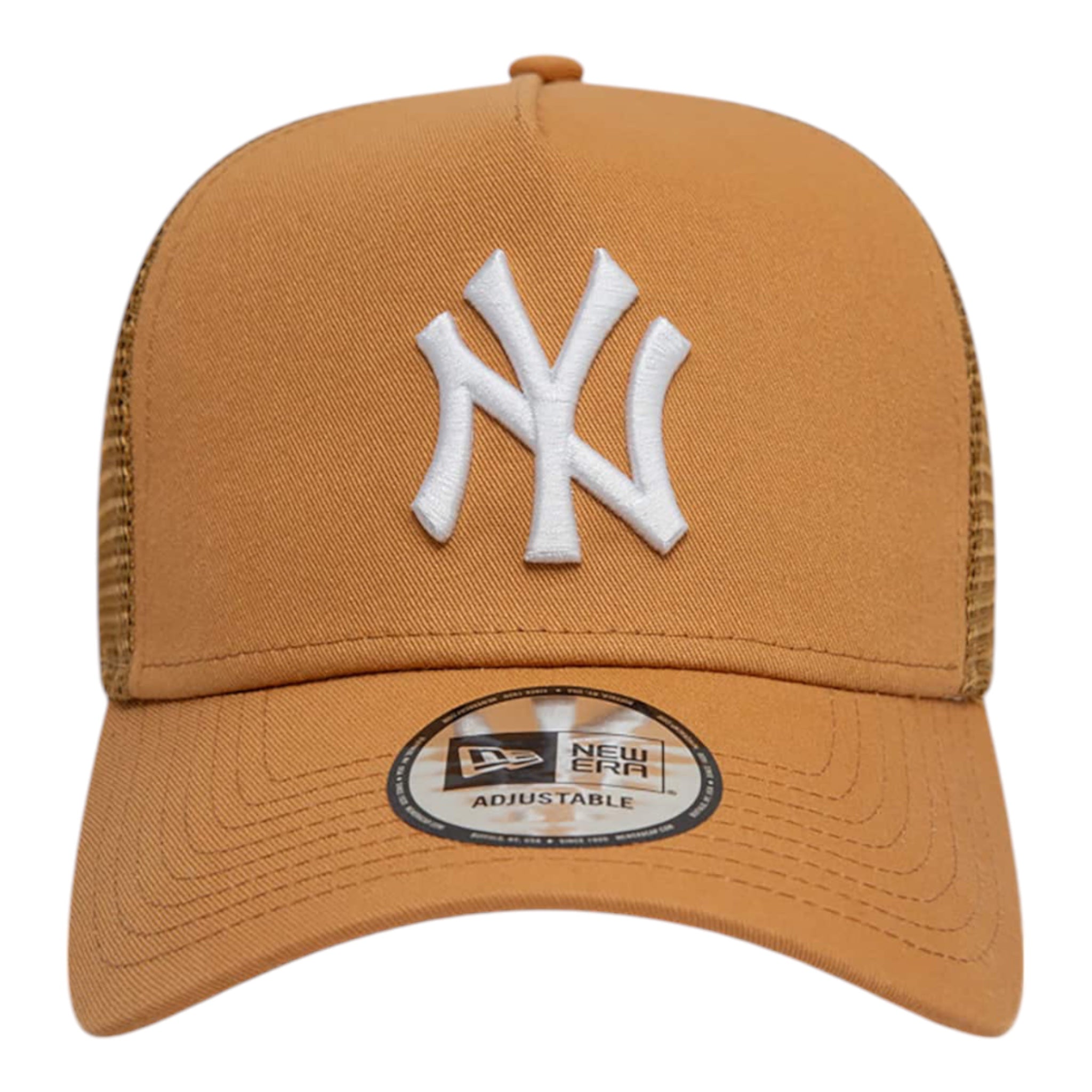 Clean Trucker 2 Beige New York Yankees 60595191 New Era Visor Hat