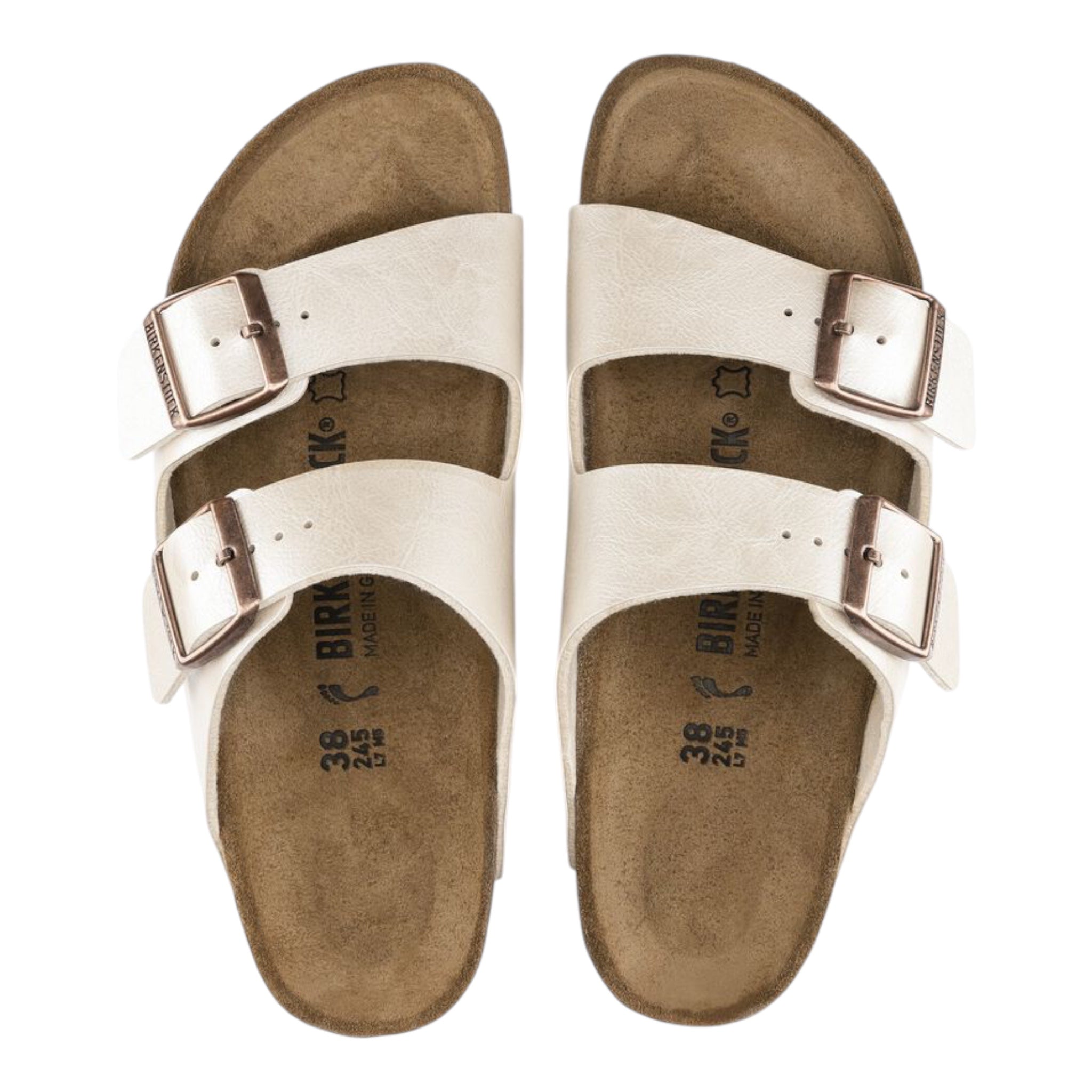 Arizona Donna Mirko-Flor Graceful Pearl White 1009921 Birkenstock