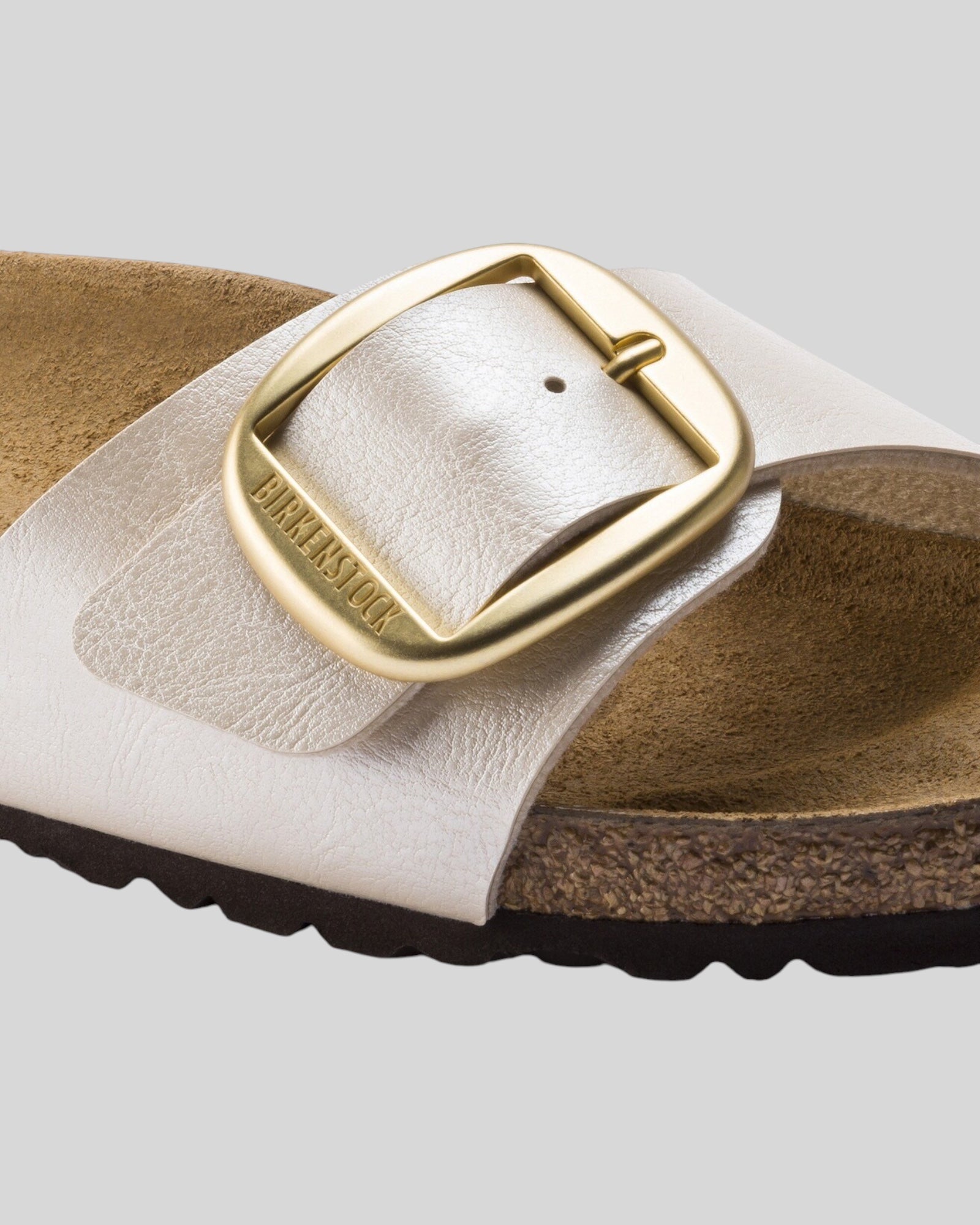 Sandalo Donna Madrid Big Buckle Graceful Pearl White 1015279 Birkenstock