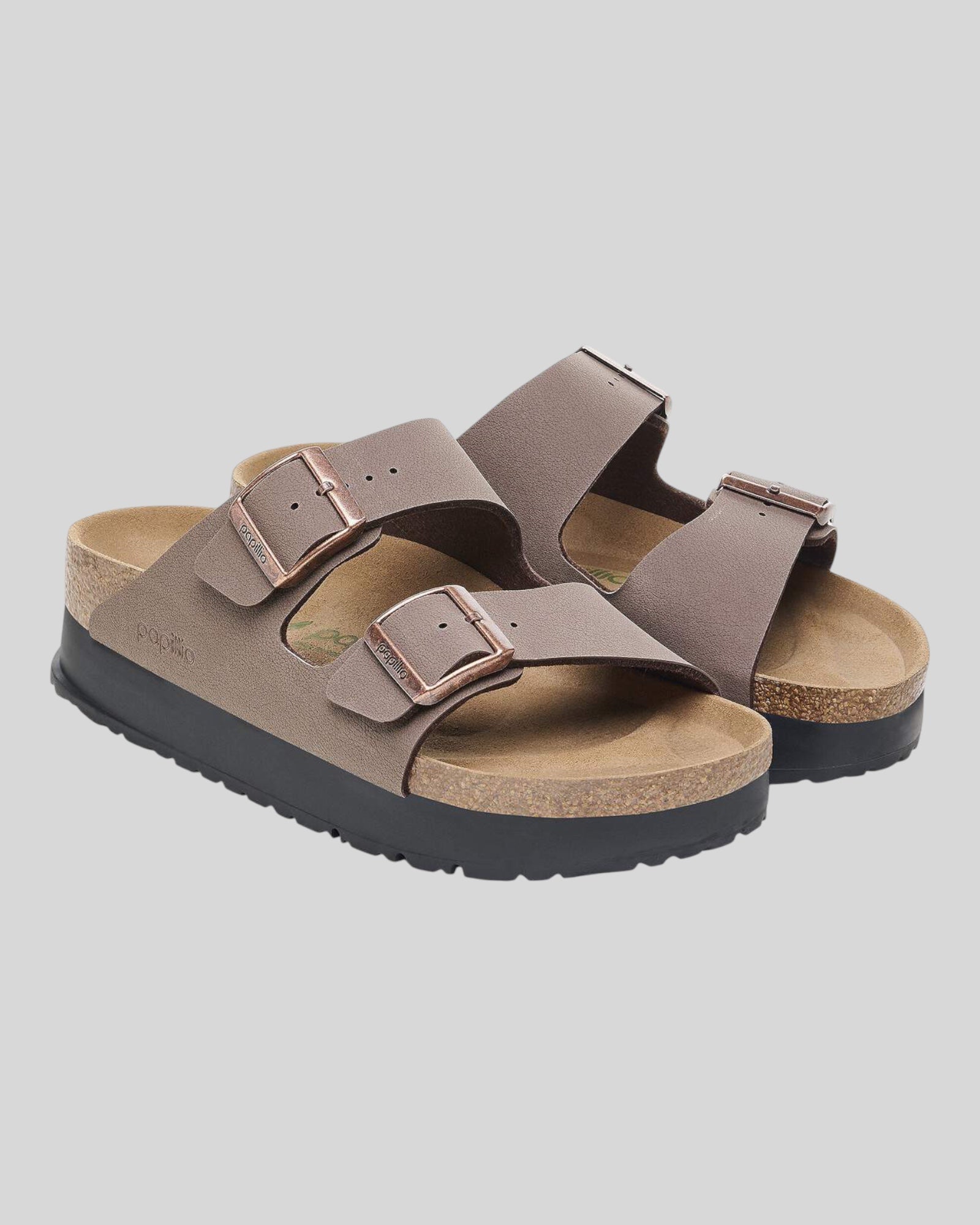 Arizona Donna Mocca Pap Flex Platform Birkoflor Papillio by Birkenstock 1027417