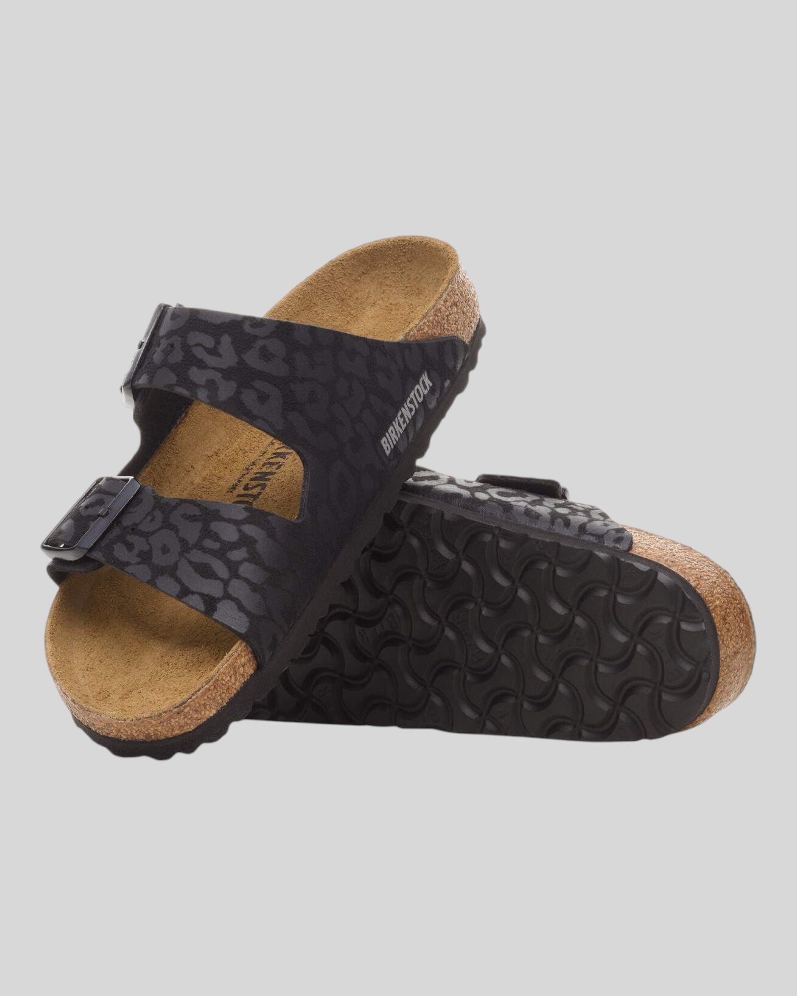 Arizona Donna Sintetico Leopardato Nero 1030563 Birkenstock