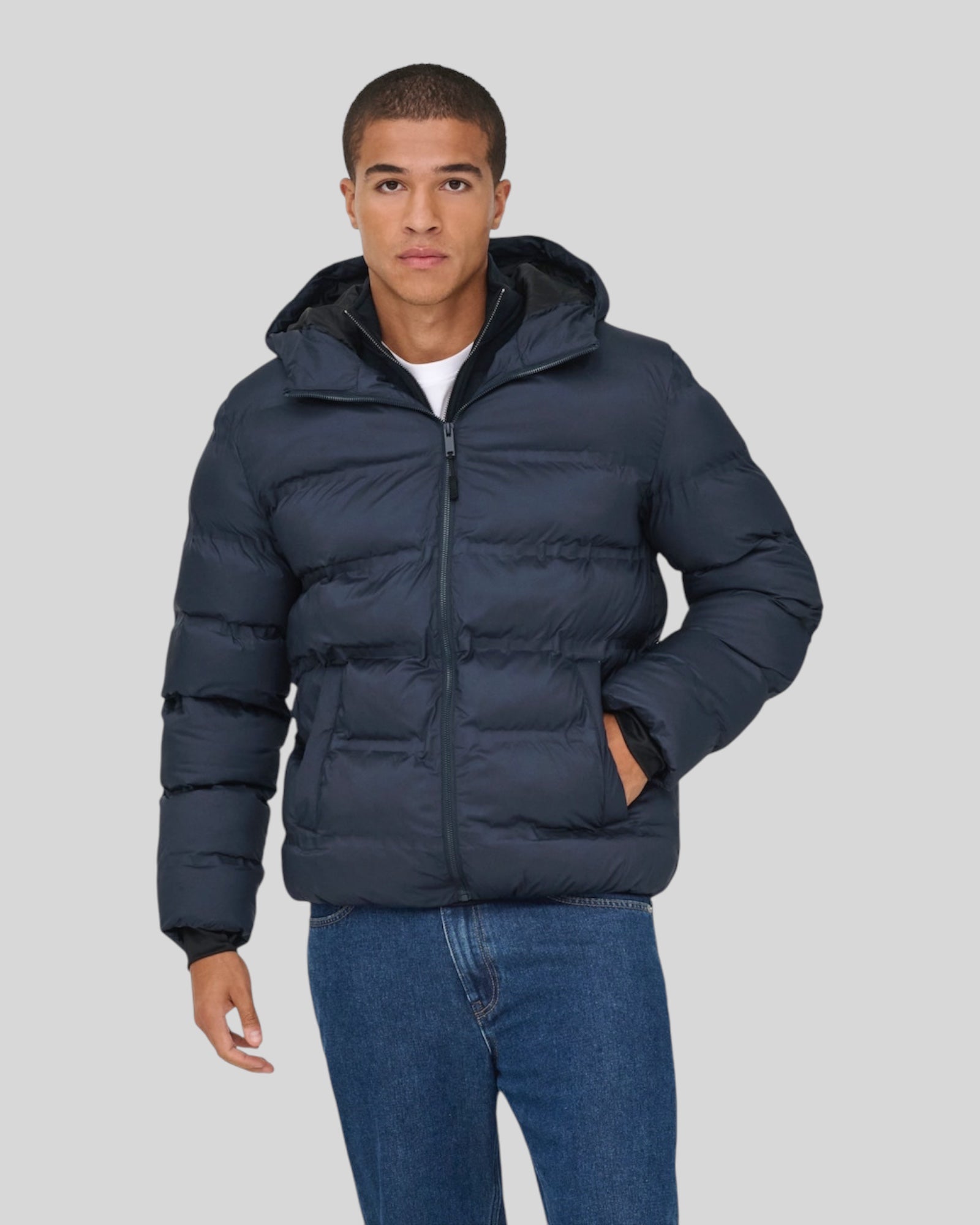 Giubbotto Con Cappuccio Onsunion Hooded Jacket Dark Slate 22034836 Only & Sons