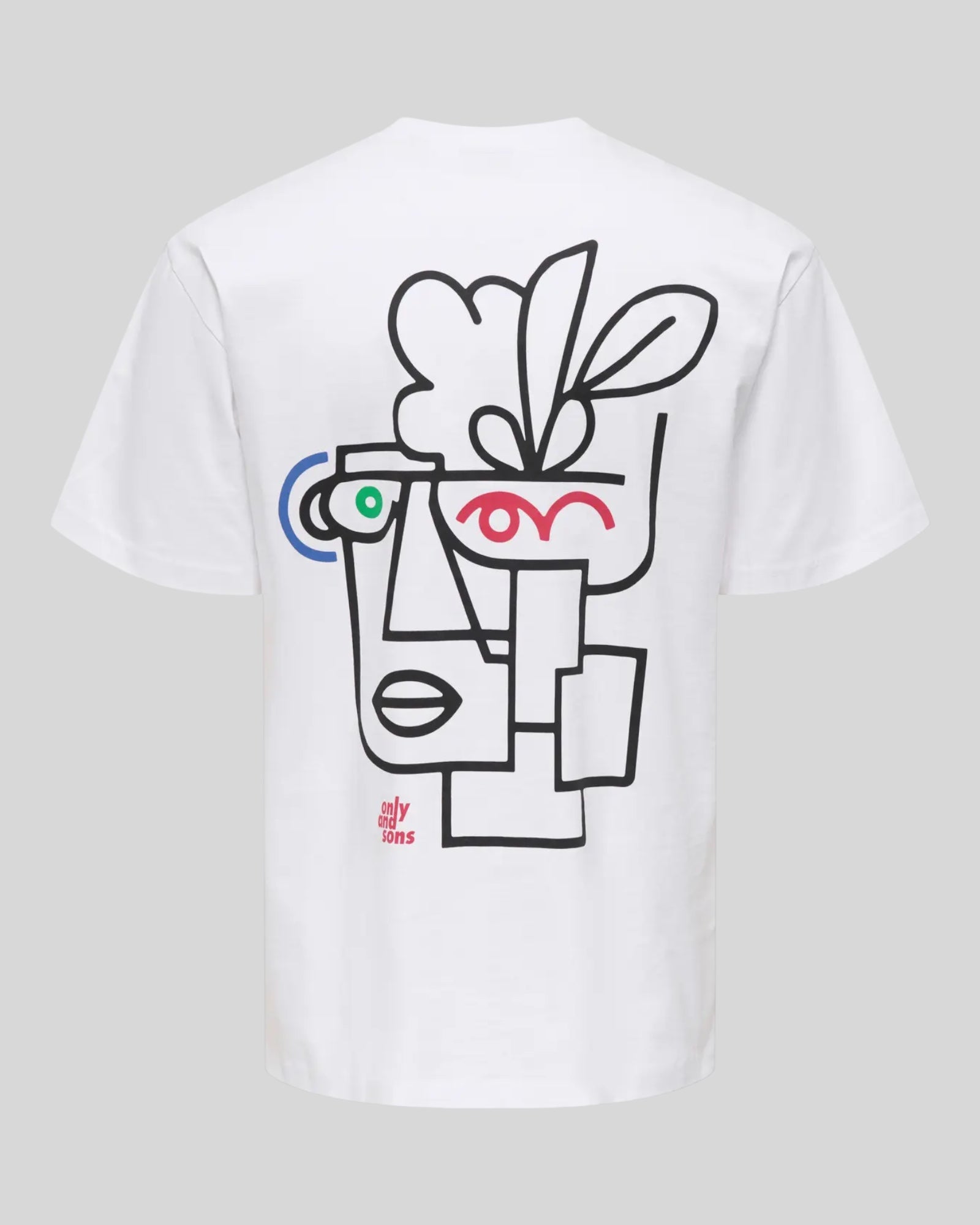 T-Shirt Onsfred Life Relaxed Tee Print Bianca 22038836 Only & Sons