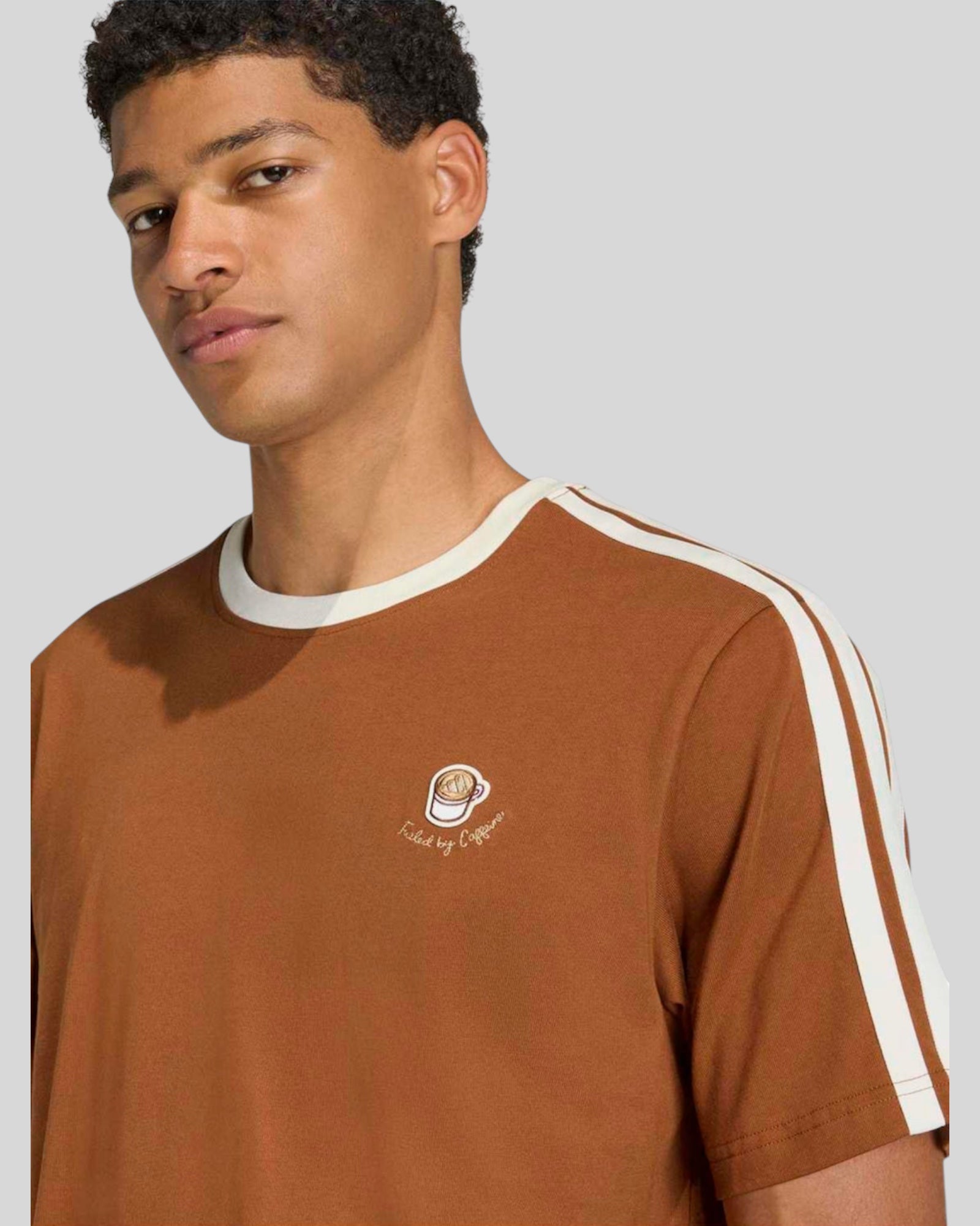 T-Shirt Lux Coffee Cafe Cup Graphic Tee Marrone JX5070 Adidas