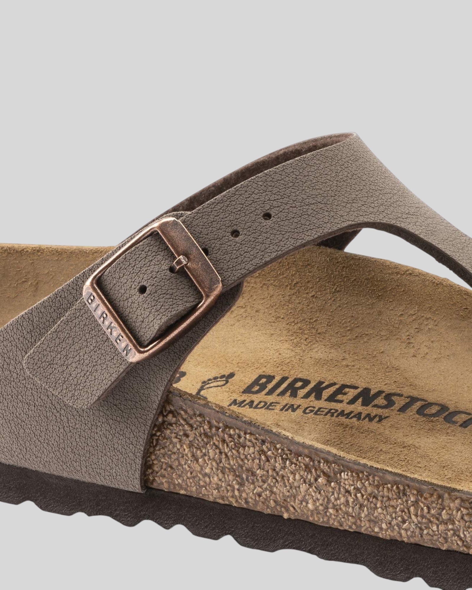 Gizeh Sandalo Donna Infradito Mirko-Flor Nubuk Mocha 0043751 Birkenstock