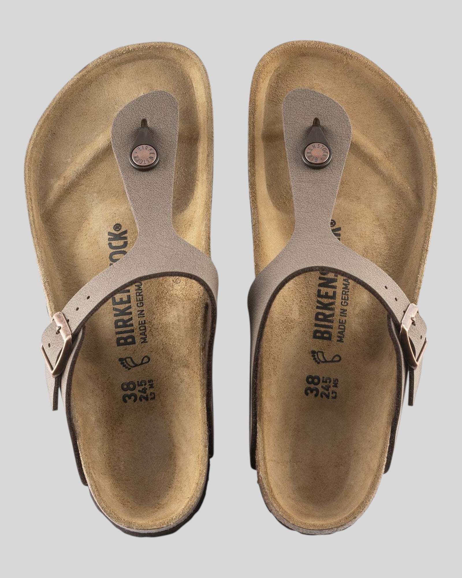 Gizeh Sandalo Donna Infradito Mirko-Flor Nubuk Mocha 0043751 Birkenstock