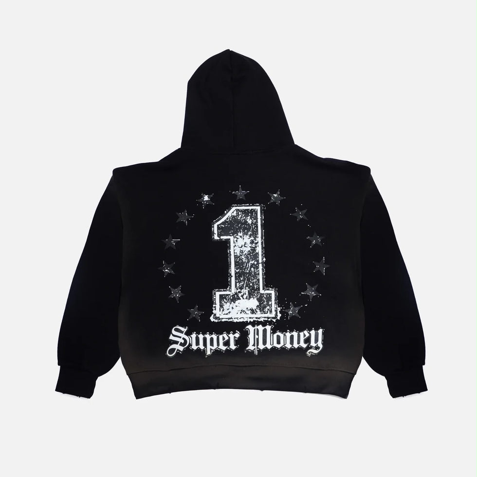 Felpa Con Cappuccio Uomo Art Super Money Grillz Hoodie Nero ART. GRILLZ BLACK VERSION HOODIE COL: BLACK