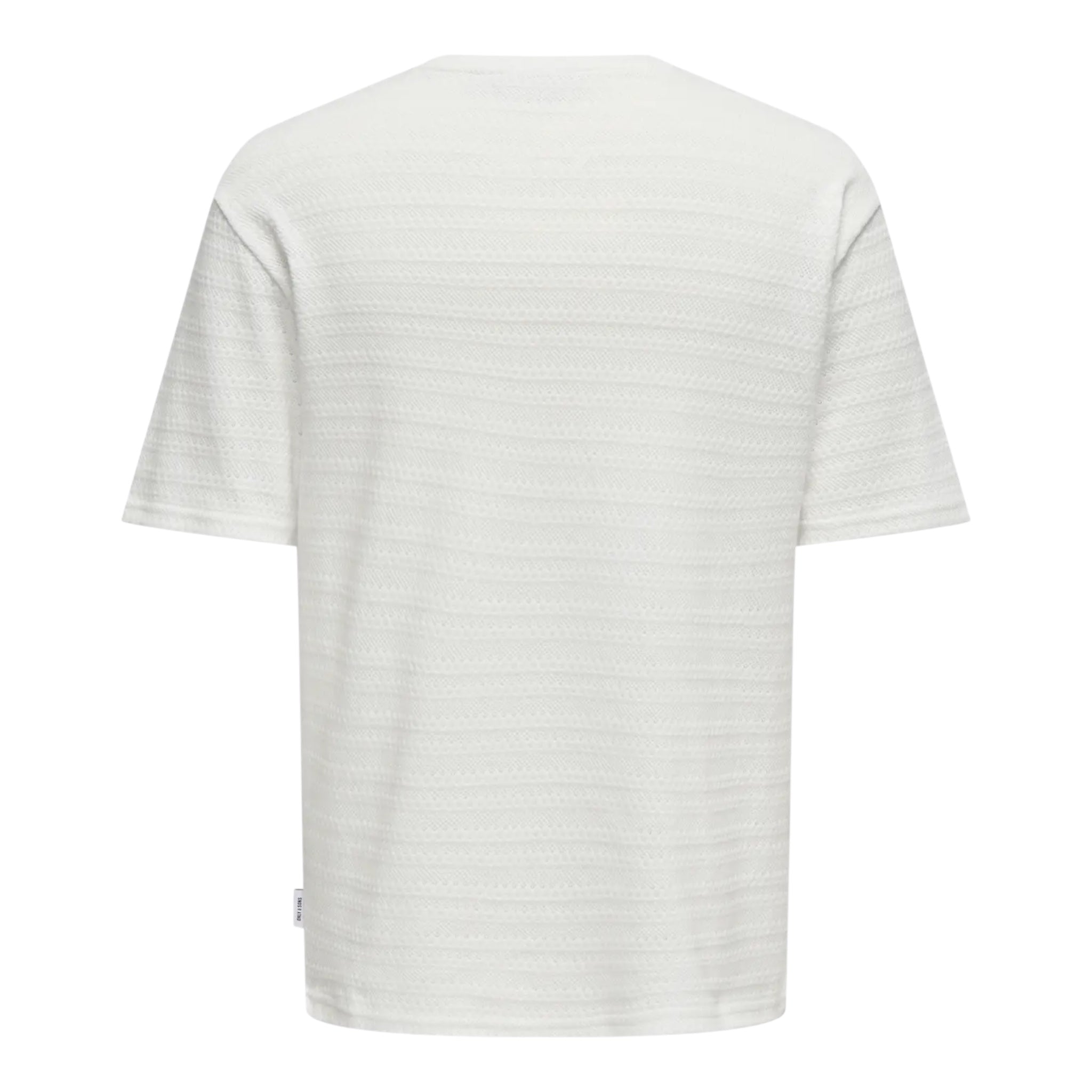 T-Shirt In Maglia Givo Regular Fit Cloud Dancer 22031761 Only & Sons