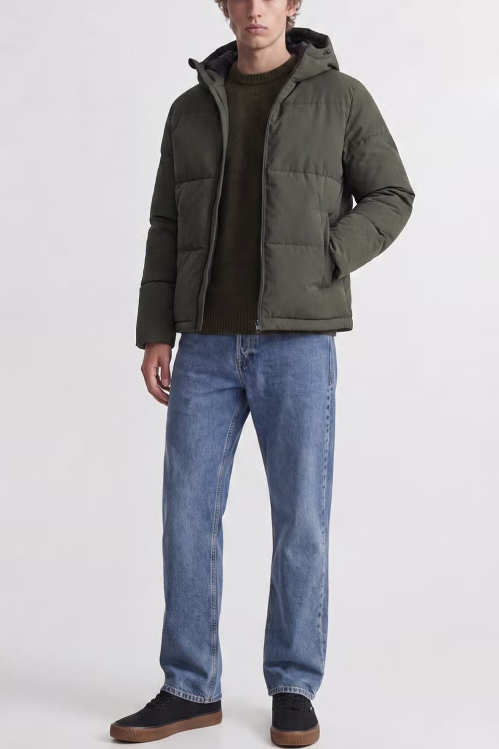 Giubbino Jack & Jones JJGalaxy Puffer Rosin Verde 12303930