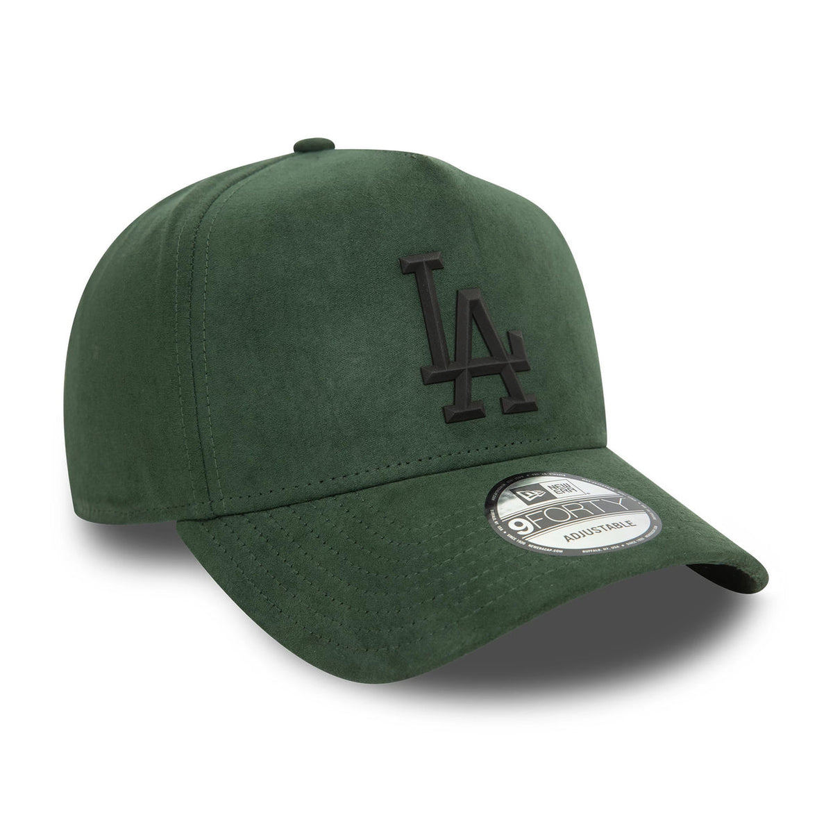 Cappello Con Visiera New Era LA Dodgers 9FORTY Faux Suede Verde Scuro 60580813