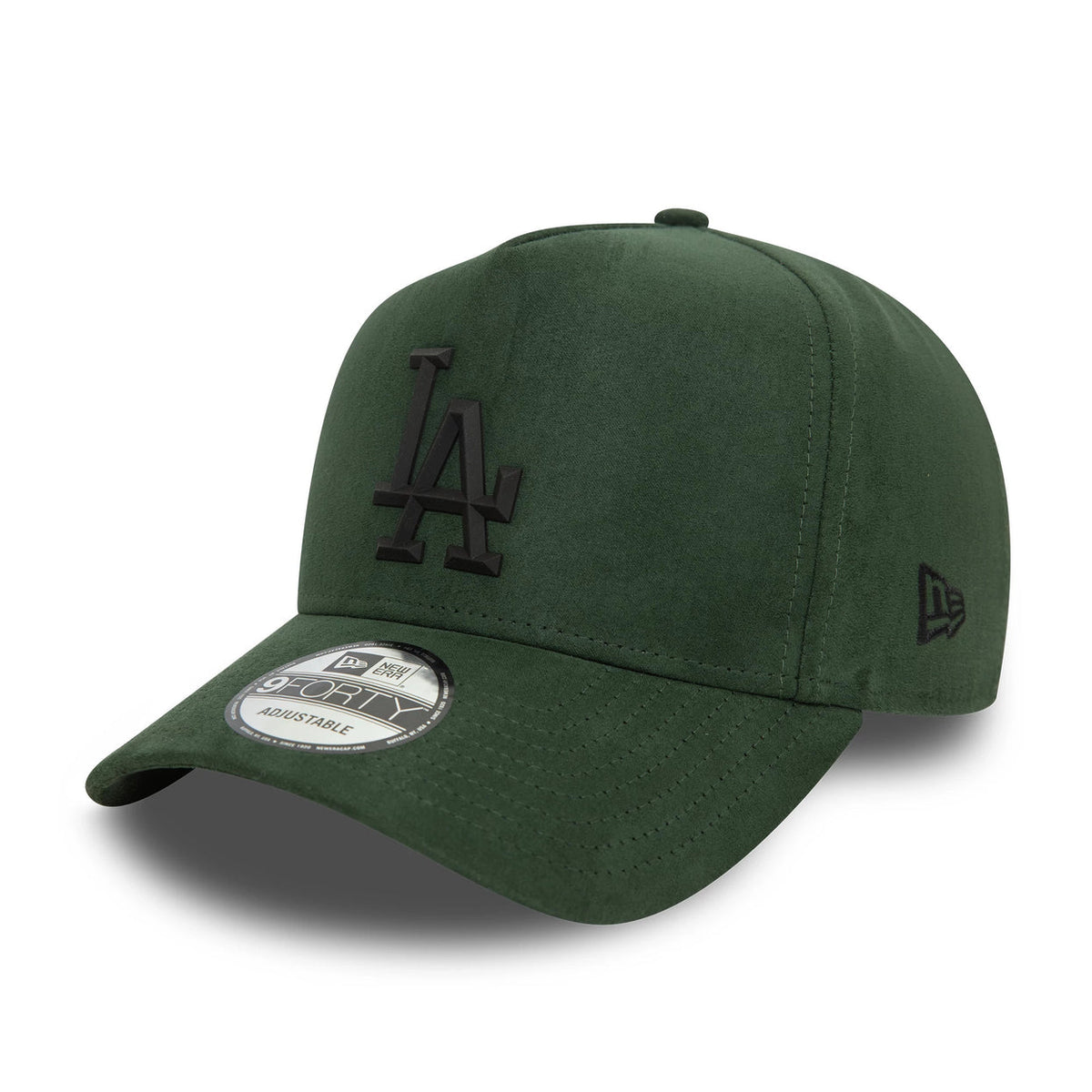 Cappello Con Visiera New Era LA Dodgers 9FORTY Faux Suede Verde Scuro 60580813