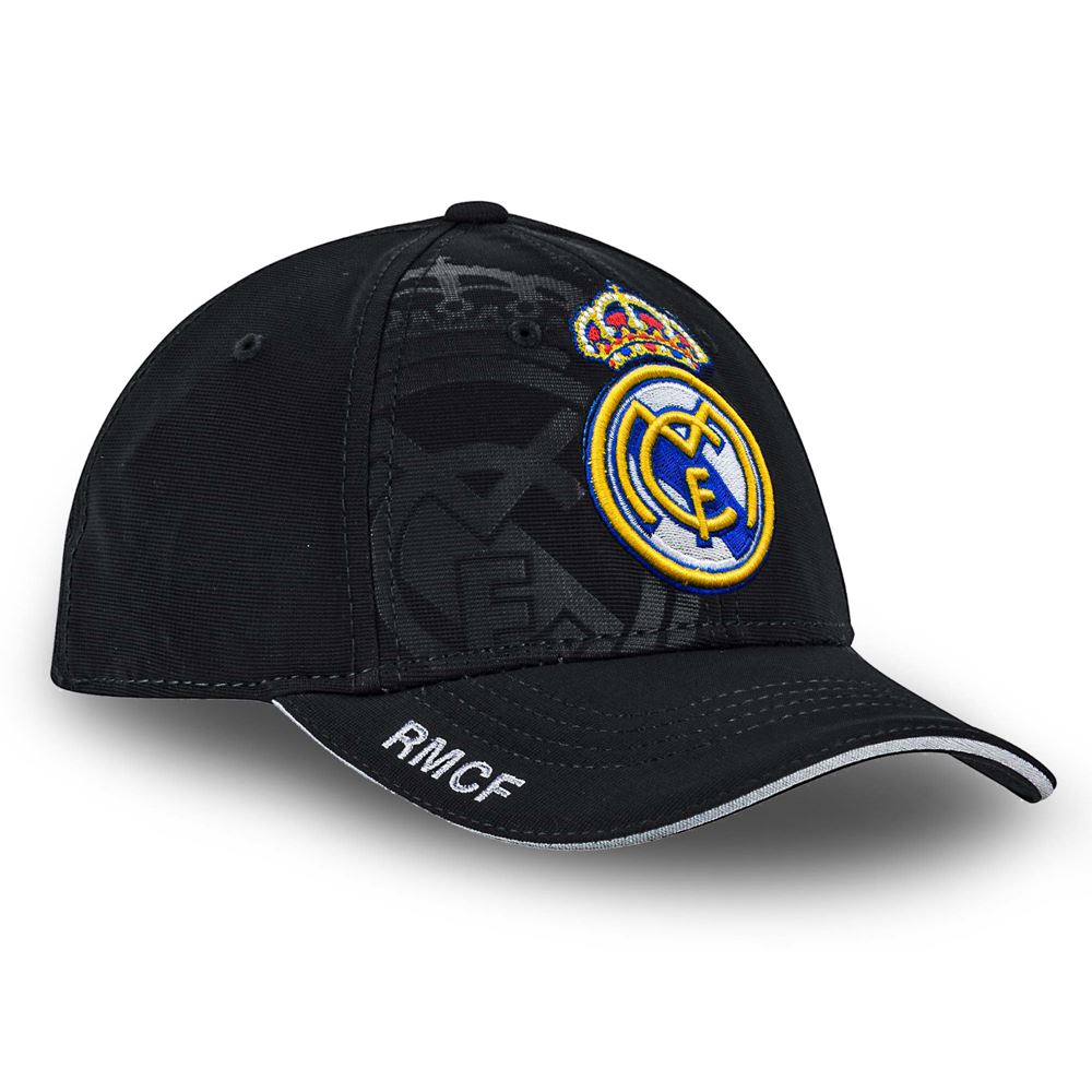 Cappello Con Visiera Real Madrid RMCF Nero RM3GO45 BLACK