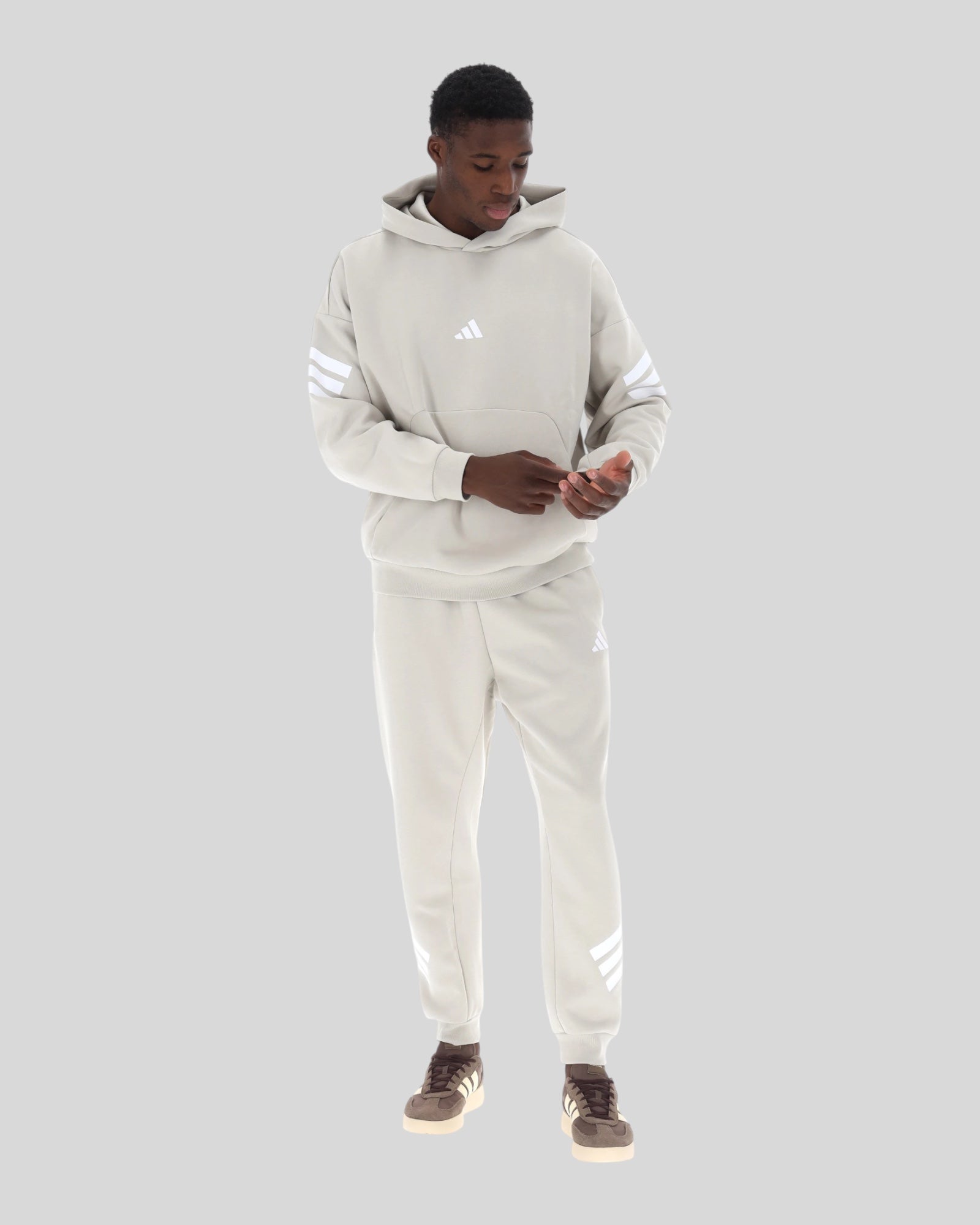 Tuta Completa 3 Stripes Loose Alumer Sabbia Adidas