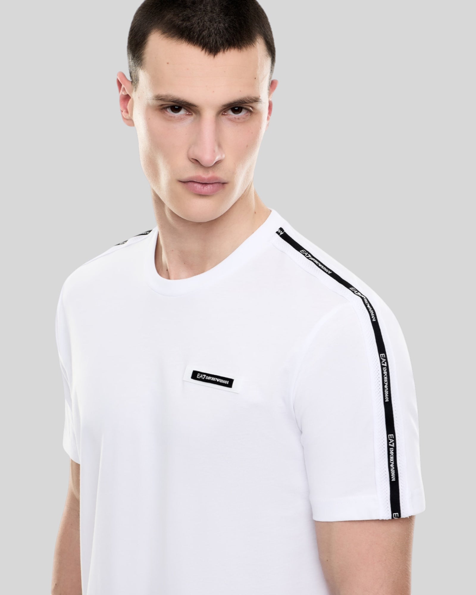 T-Shirt Logo Series Main Tee Tape Bianca 7M001476AF10375U0002 EA7