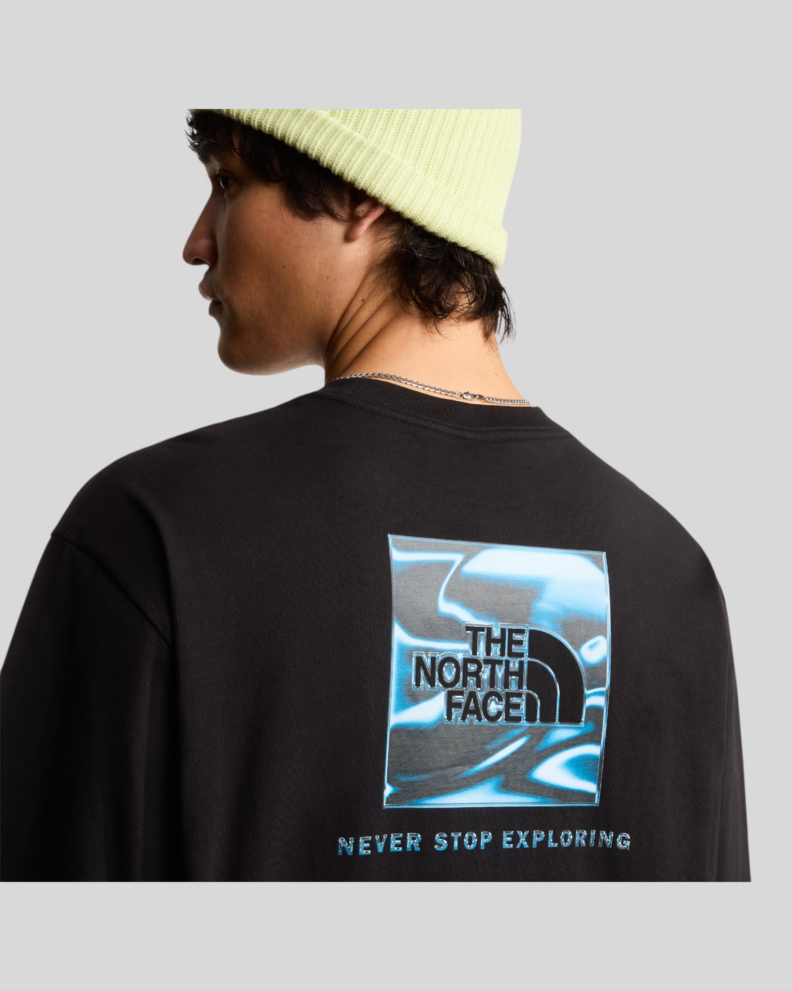 T-Shirt M Liquid Box NSE Oversize Tee Nera NF0A8G9WJK3 The North Face