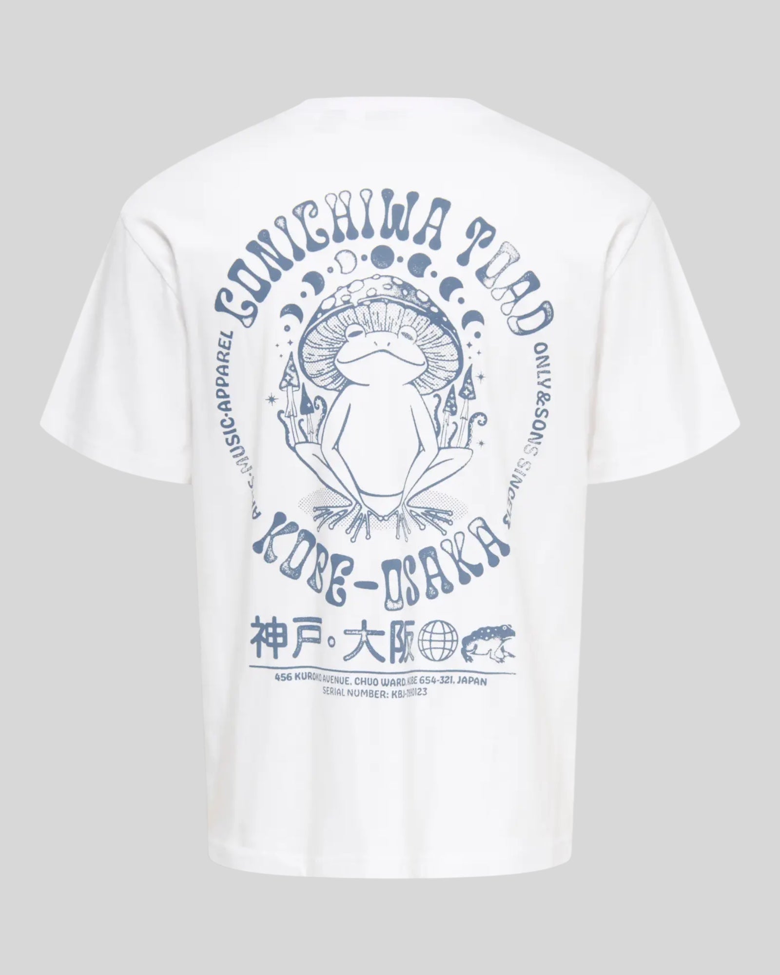 T-Shirt Onsfred Life Relaxed Tee Print Bianca 22038836 Only & Sons