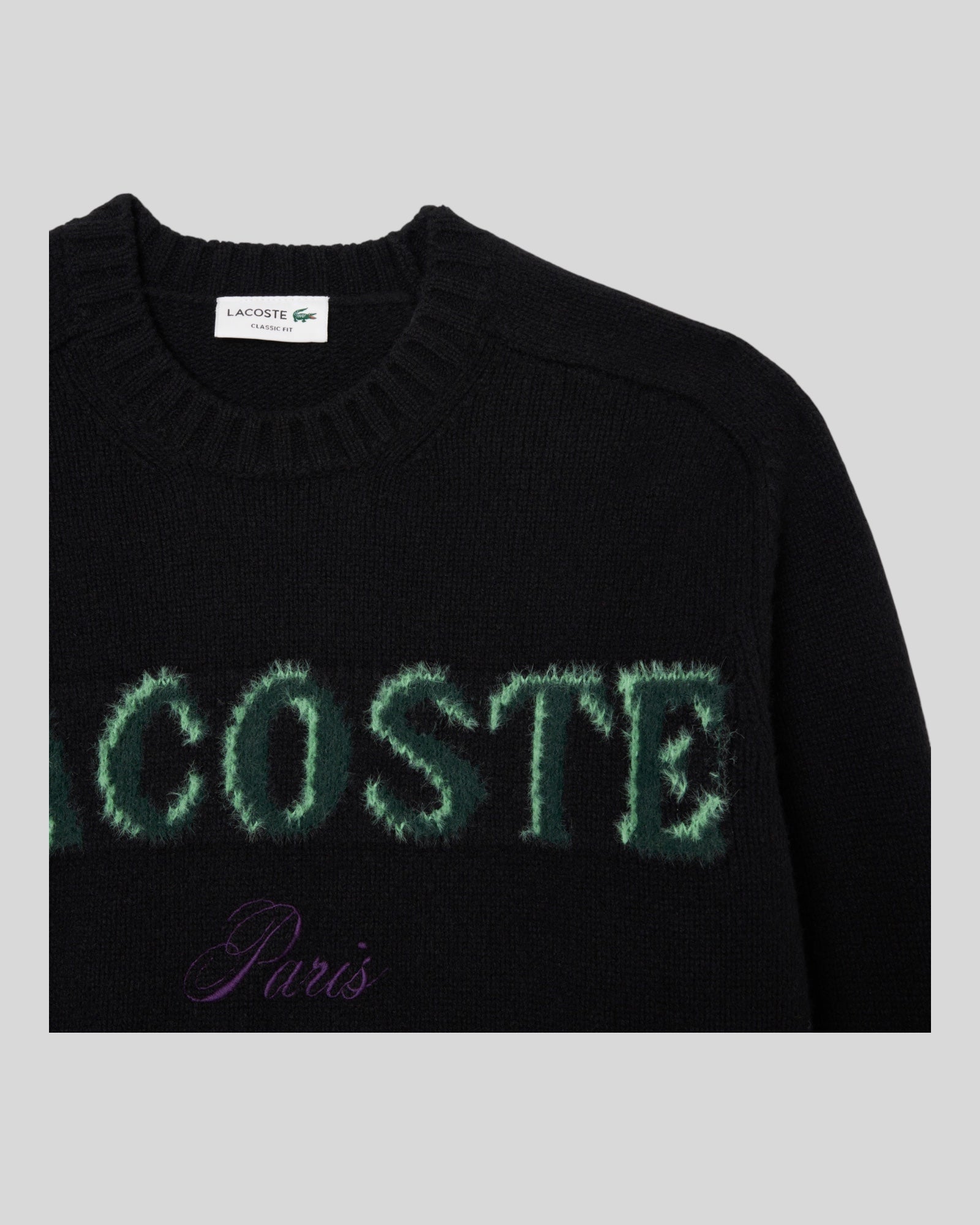 Maglione Girocollo In Lana nero AH5202-00-XIY Lacoste