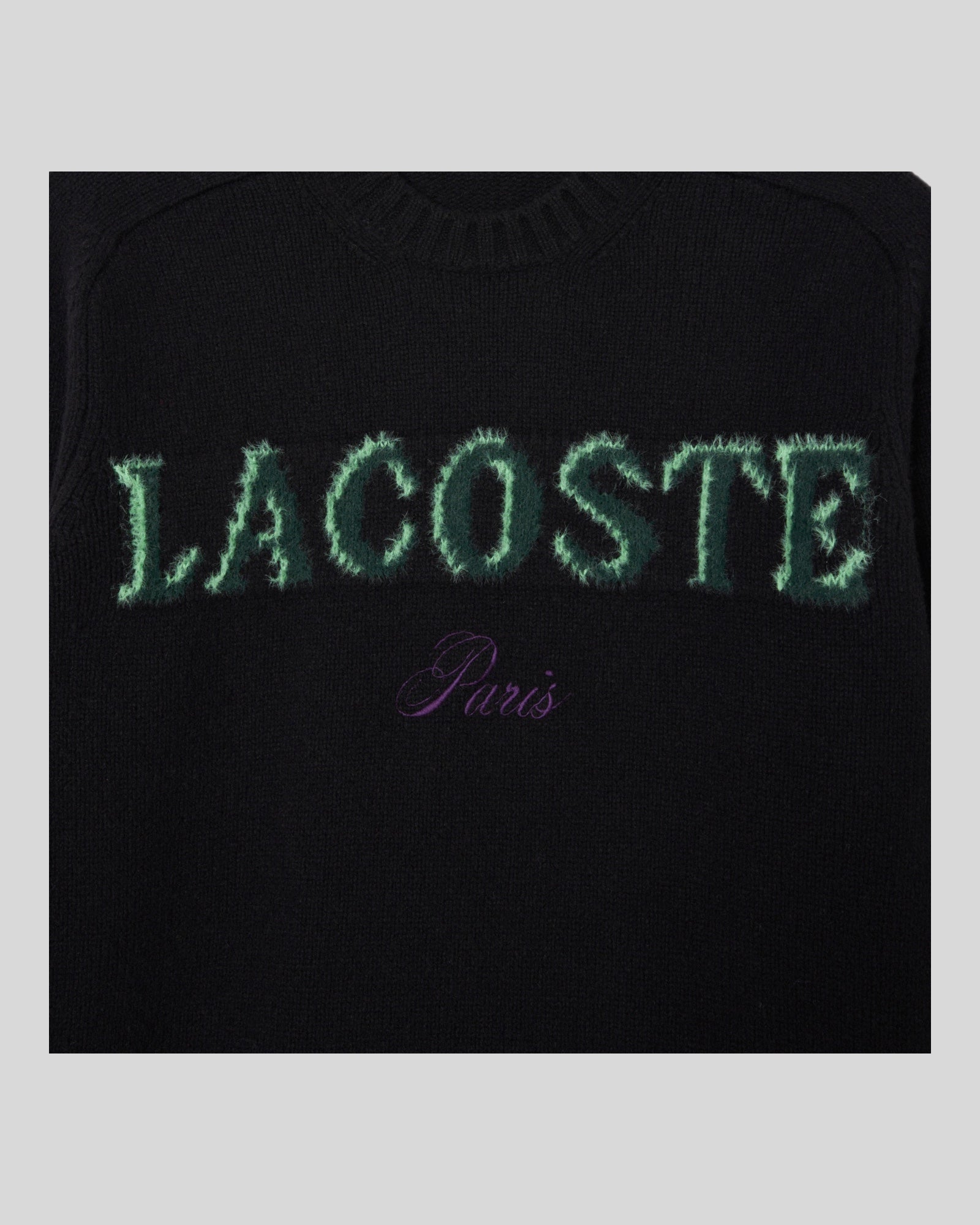 Maglione Girocollo In Lana nero AH5202-00-XIY Lacoste