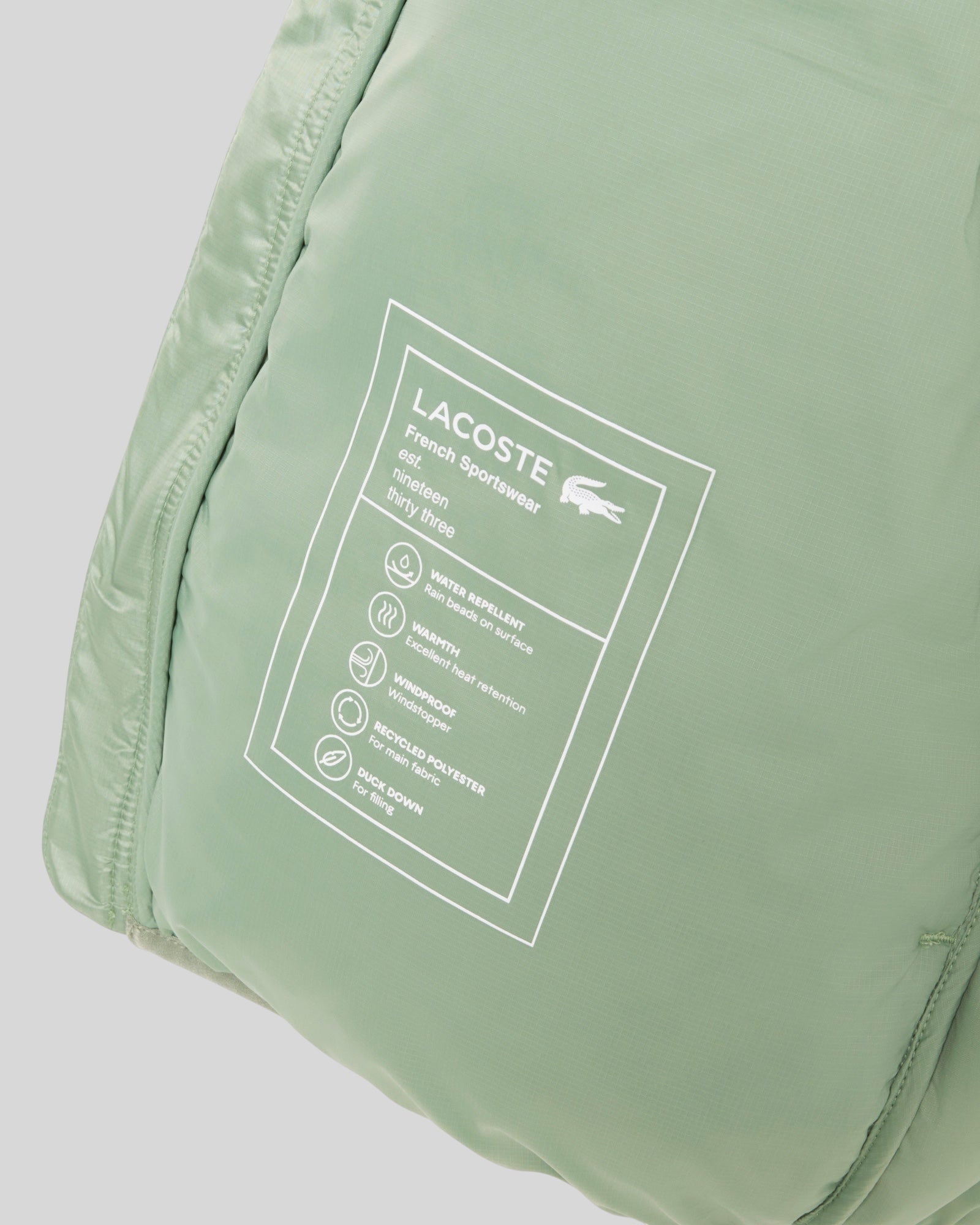 Giubbotto Con Cappuccio Verde BH2905-00-S86 Lacoste