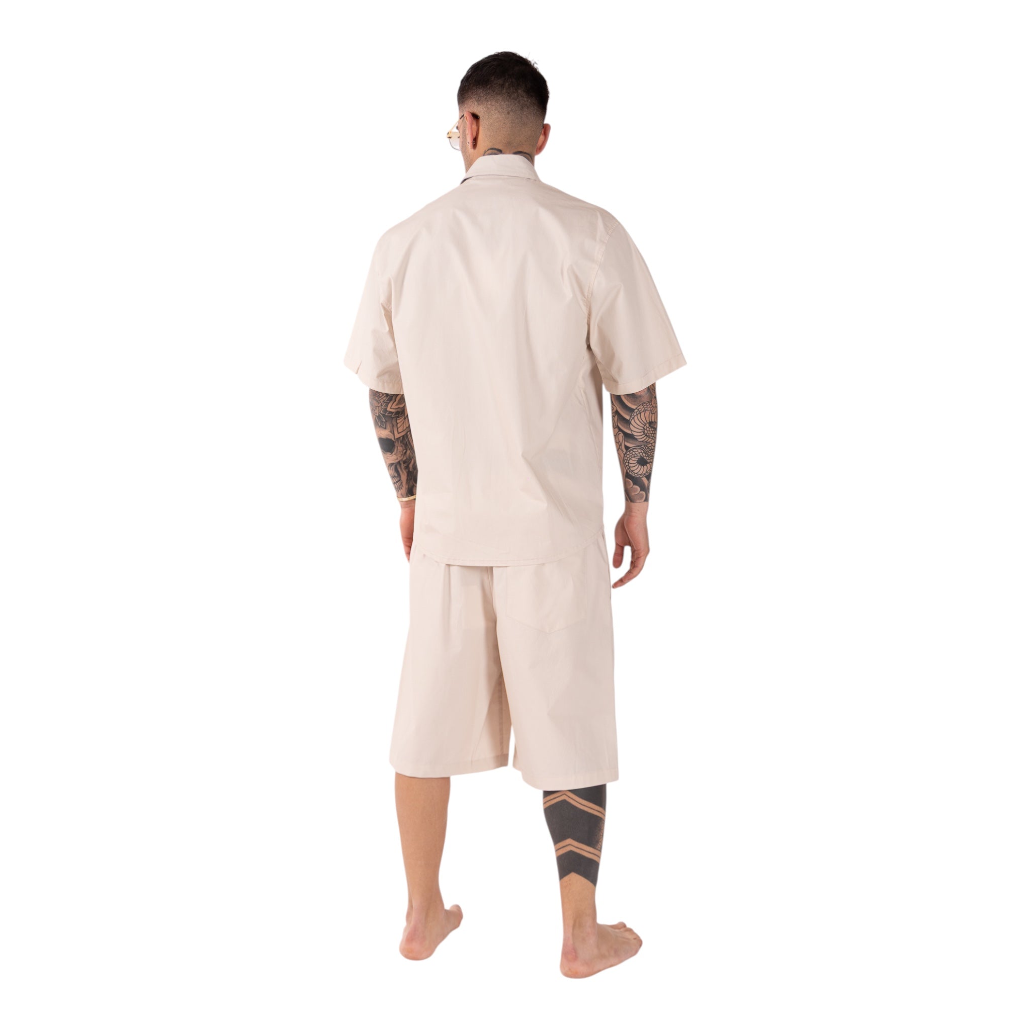 Coordinato Camicia e Short Beige Maverik Soldier
