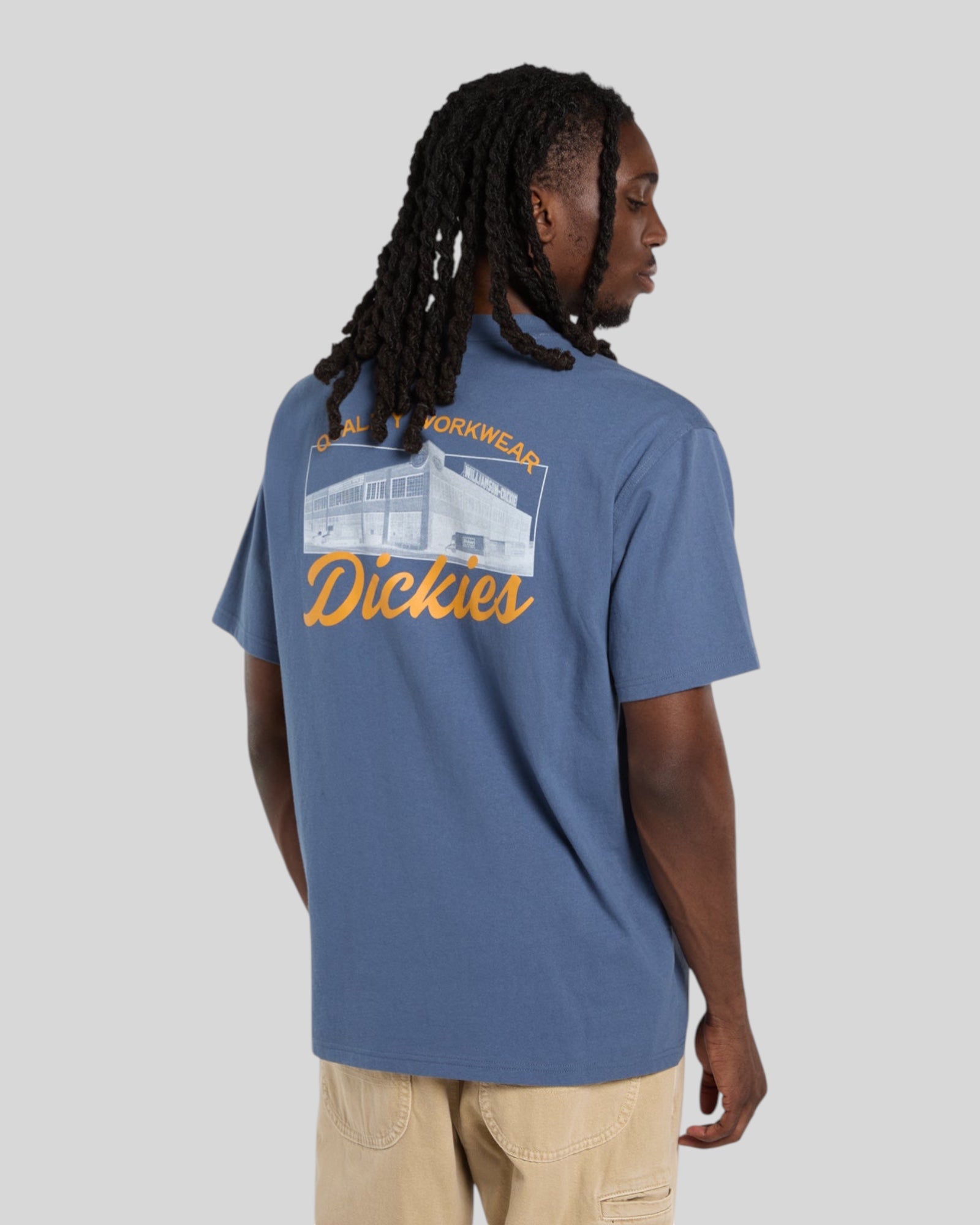 T-Shirt Wellsville SS Tee Retro Indaco DK0A8886RI21 Dickies