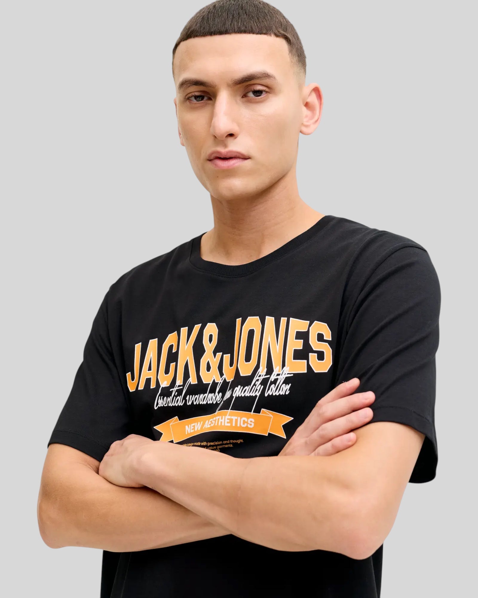 T-Shirt Jjelogo Tee ss 2 Cool Nero 12288016 Jack & Jones