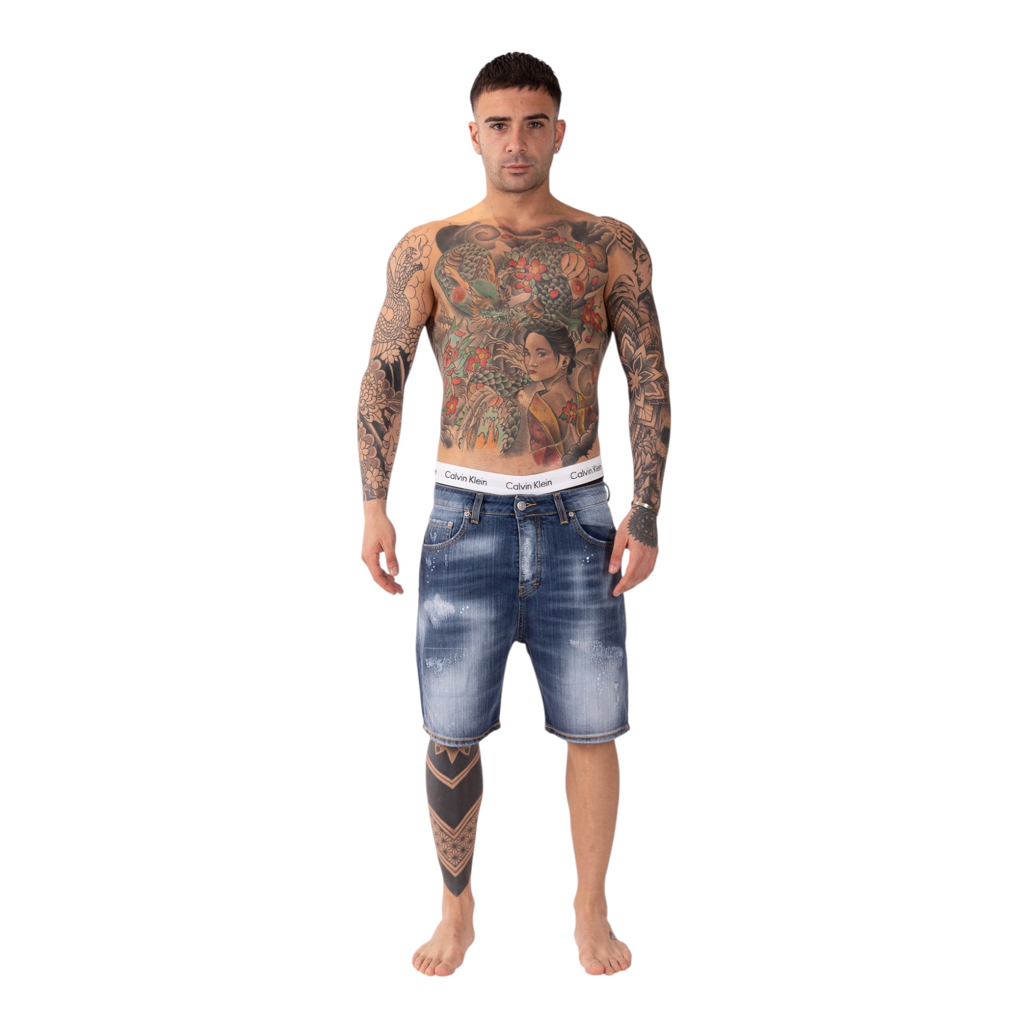 Short Denim Enzom 078B Blue Soldier