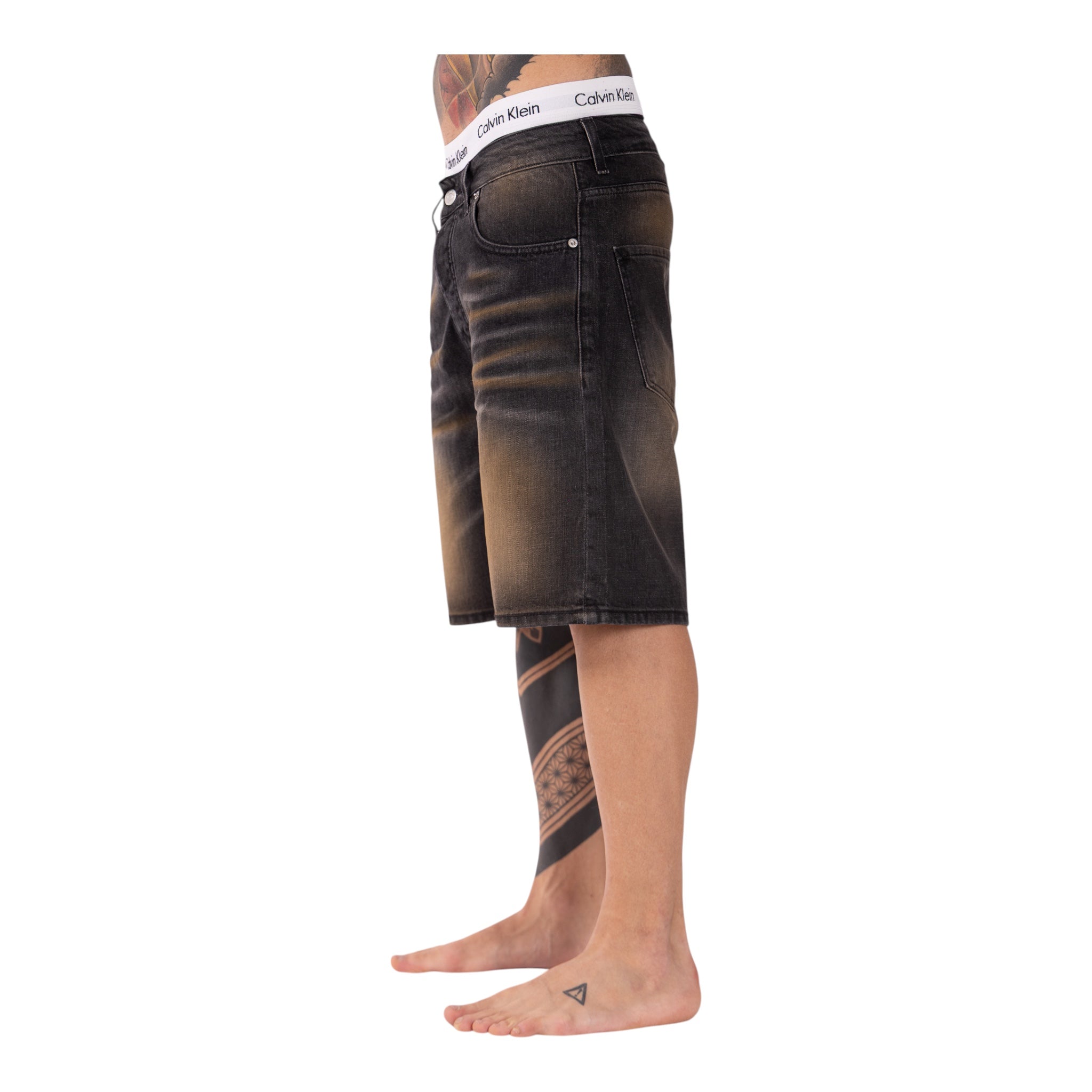 Short Denim Enzom 080N Sabbiato Soldier