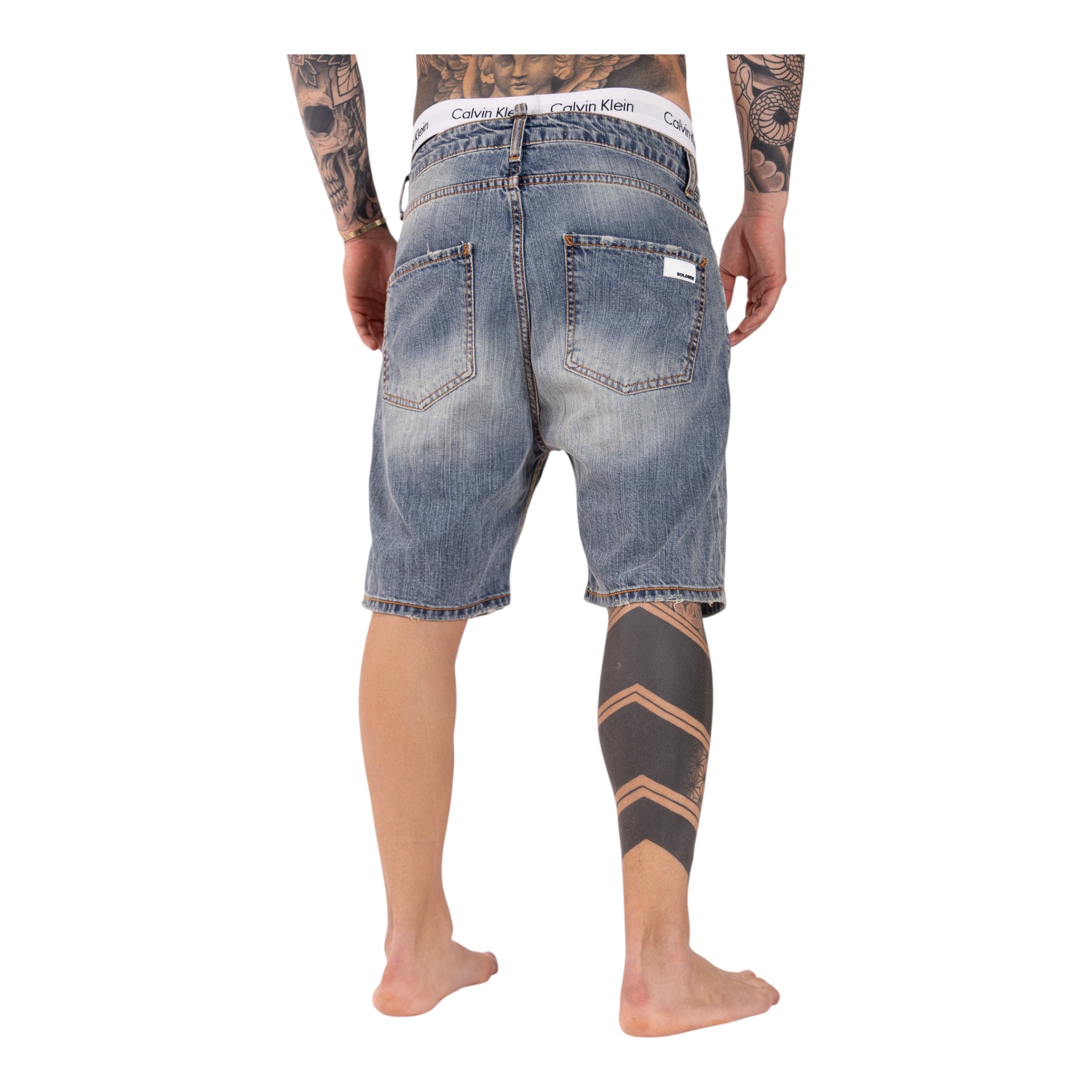 Short Denim Enzom 094B Chiaro Soldier