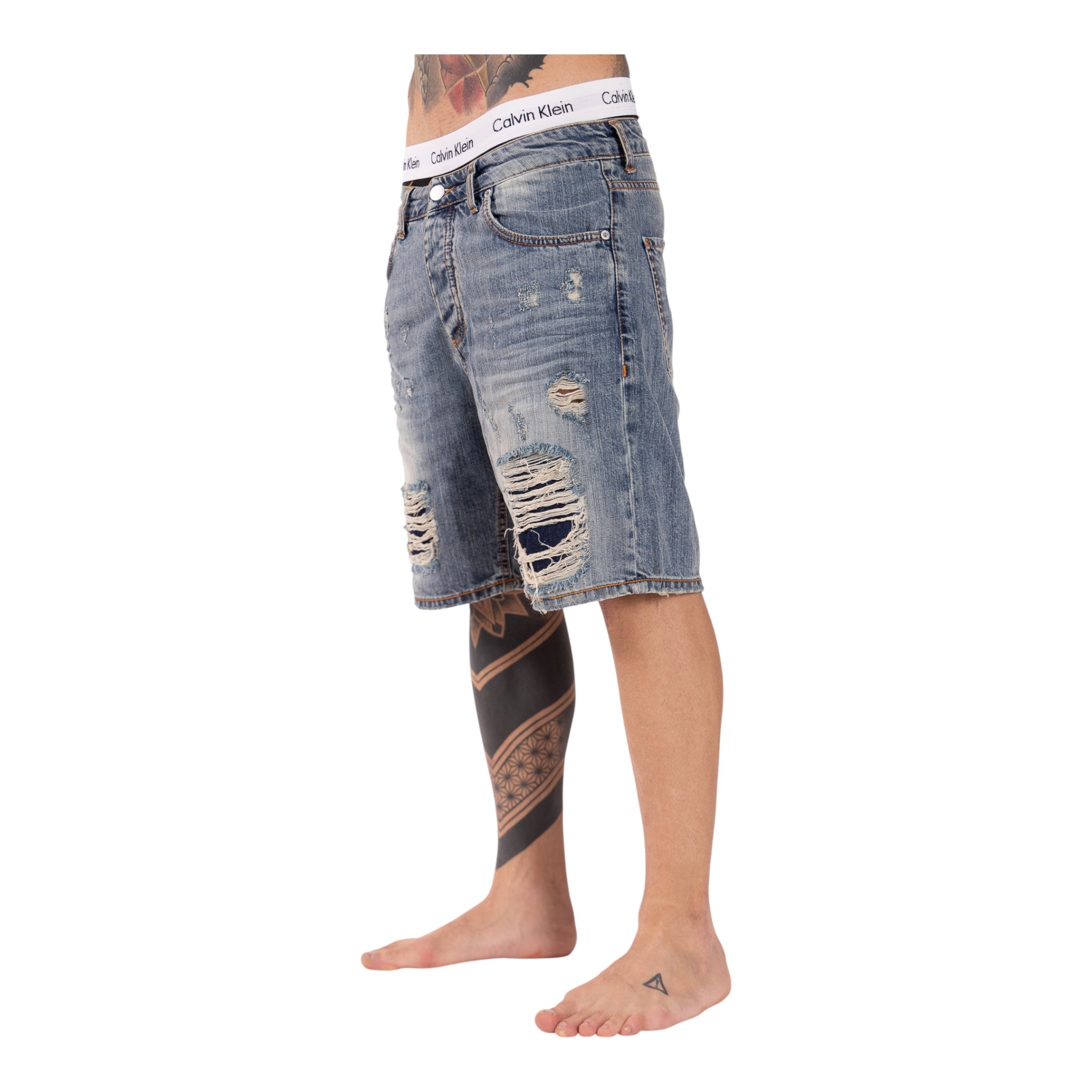 Short Denim Enzom 094B Chiaro Soldier