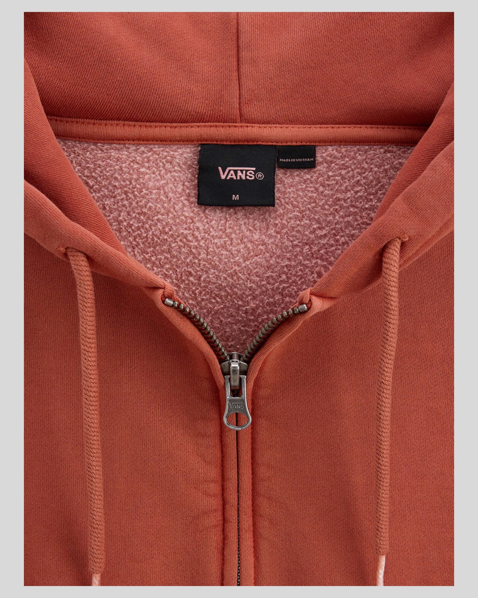 Felpa Con Zip e Cappuccio Faded Burnt Orange VN000P98Y7X1 Vans