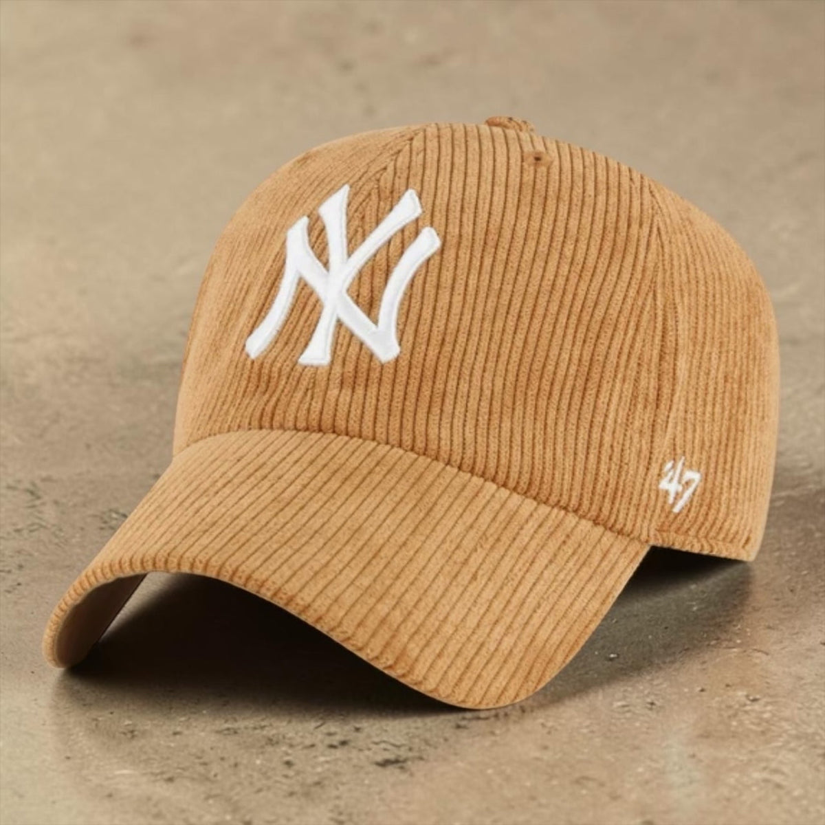 Cappello Con Visiera 47 Brand Thick Cord New York Yankees Marrone Camel B-THCKC17EWS-QL