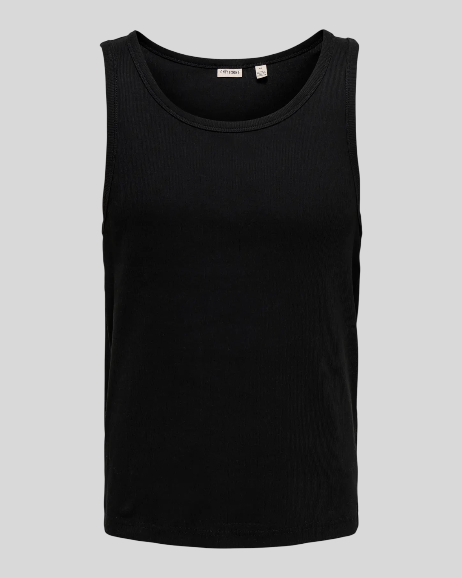 Canotta A Costine Onstanner Reg Tank Nero 22030217 Only & Sons