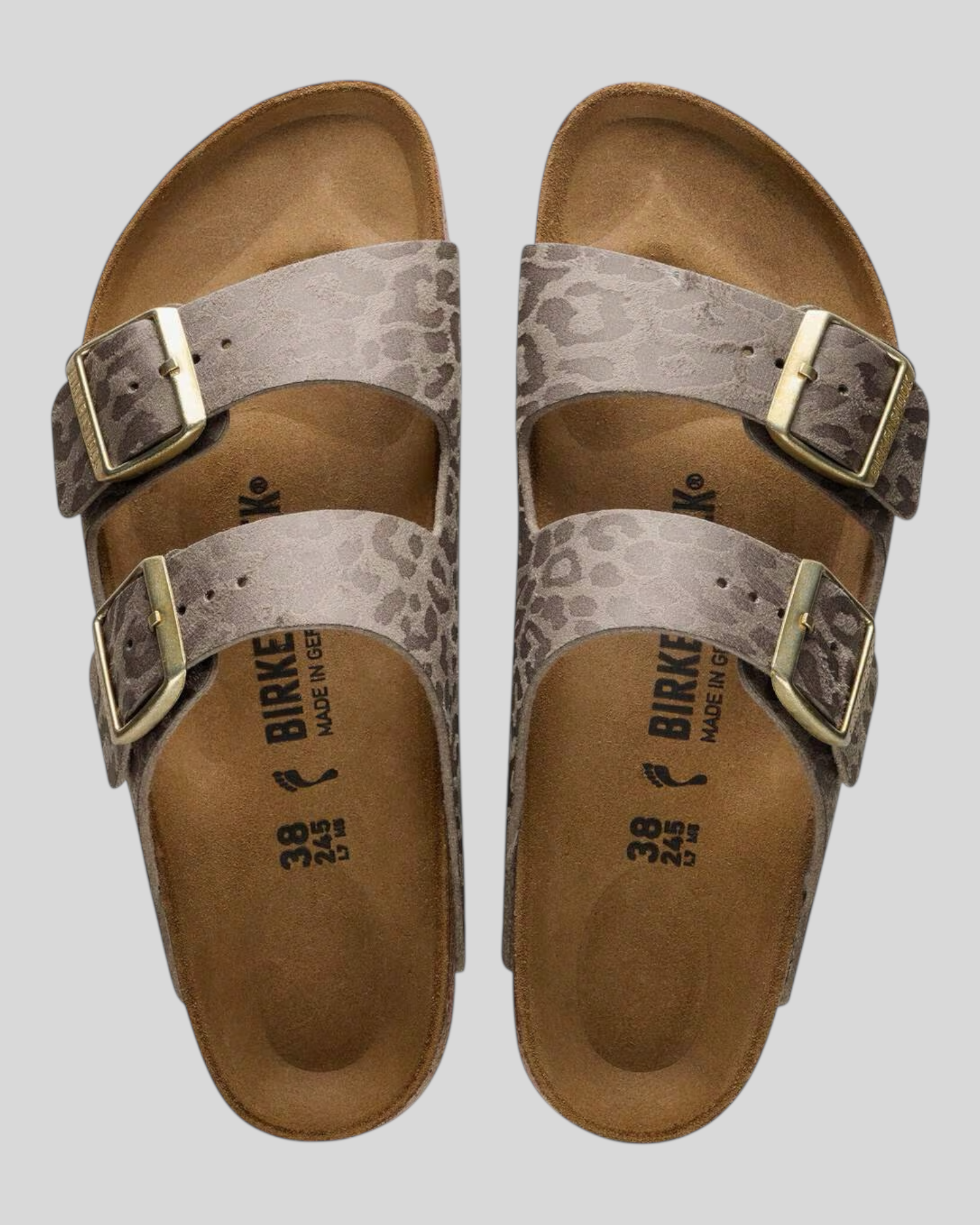 Arizona Donna Sintetico Leopardato Grey Tupe 1031941 Birkenstock
