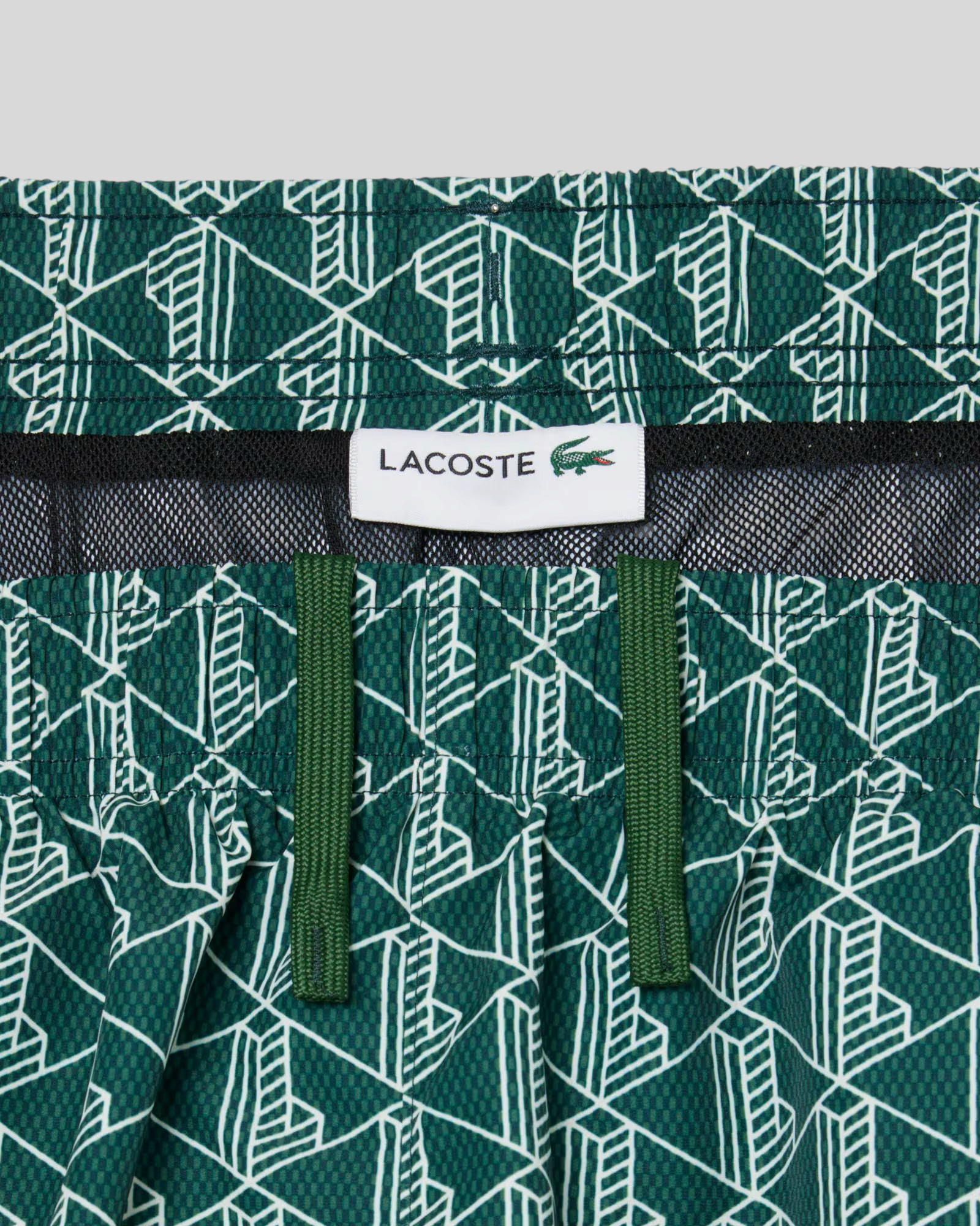 Costume Da Bagno Monogramma Verde MH9086-00-D1R Lacoste