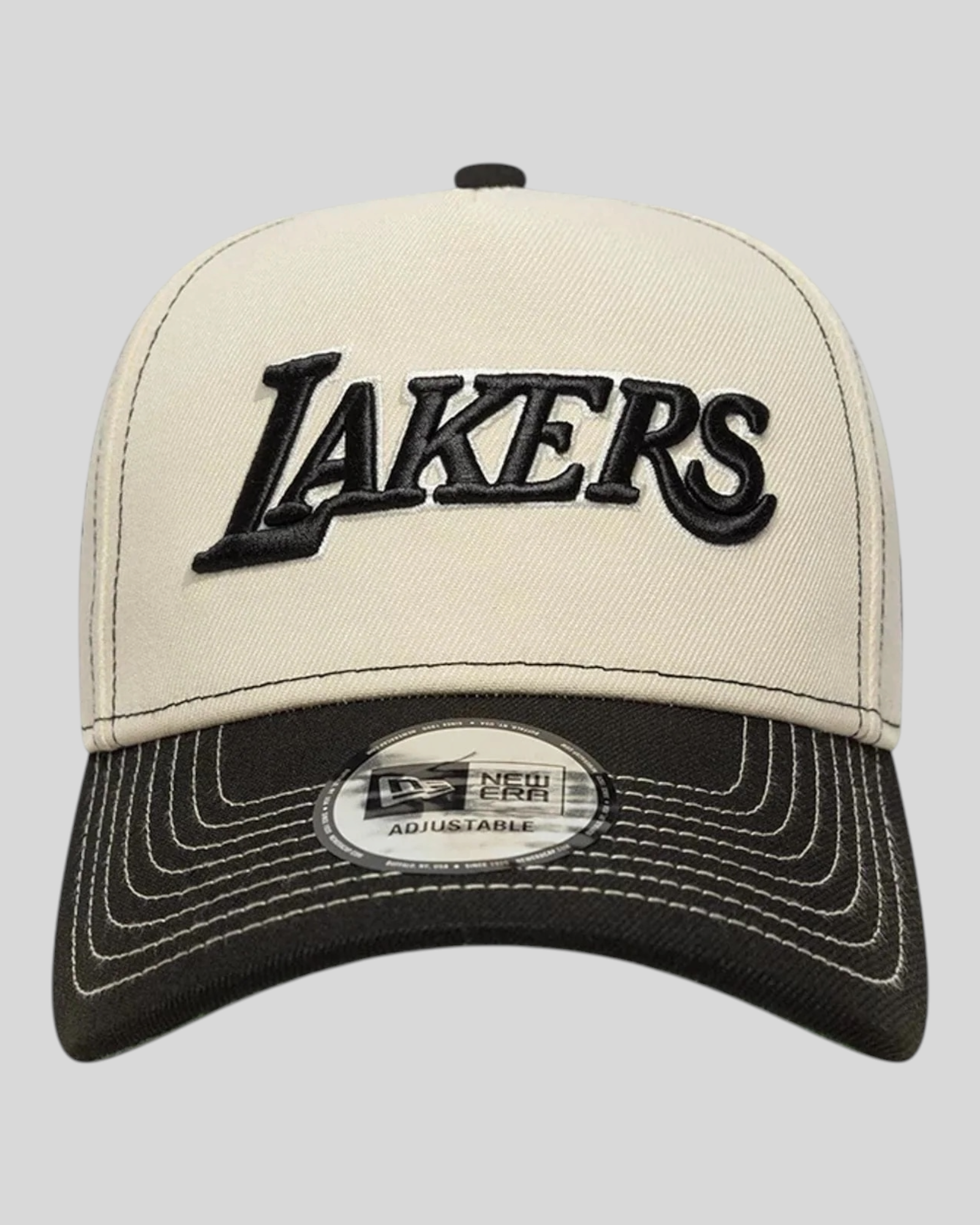 Cappello Con Visiera 9Forty E-Frame LA Lakers NBA City Icon Crema 60856278 New Era