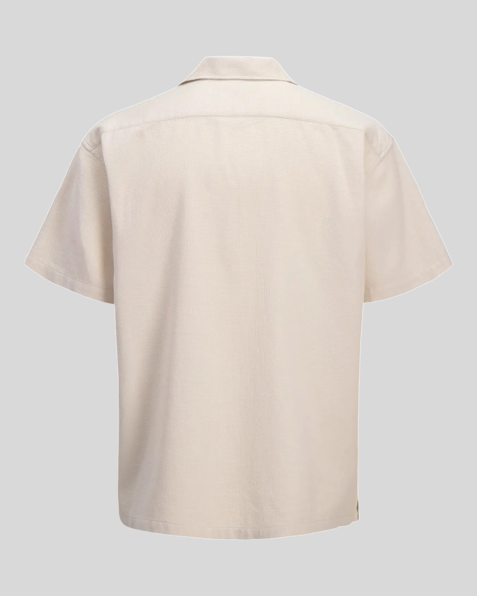 Camicia Maniche Corte JJglobal Waffle Resort Shirt Moonbeam 12295551 Jack & Jones
