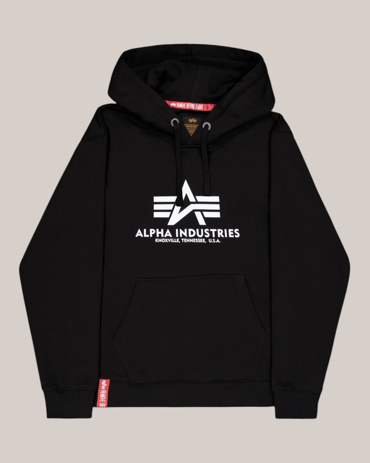Felpa Uomo Nera Basic Big Logo Hoodie 178312/03