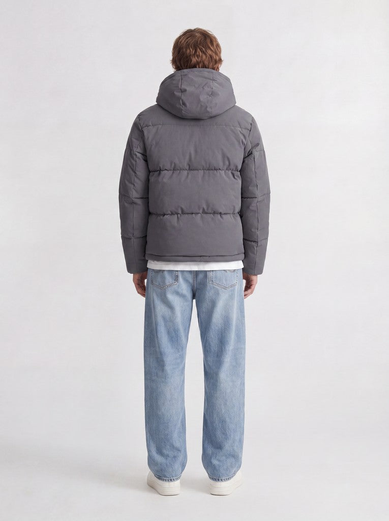 Giubbino Jack & Jones JJGalaxy Puffer Asphalt Grigio 12303930