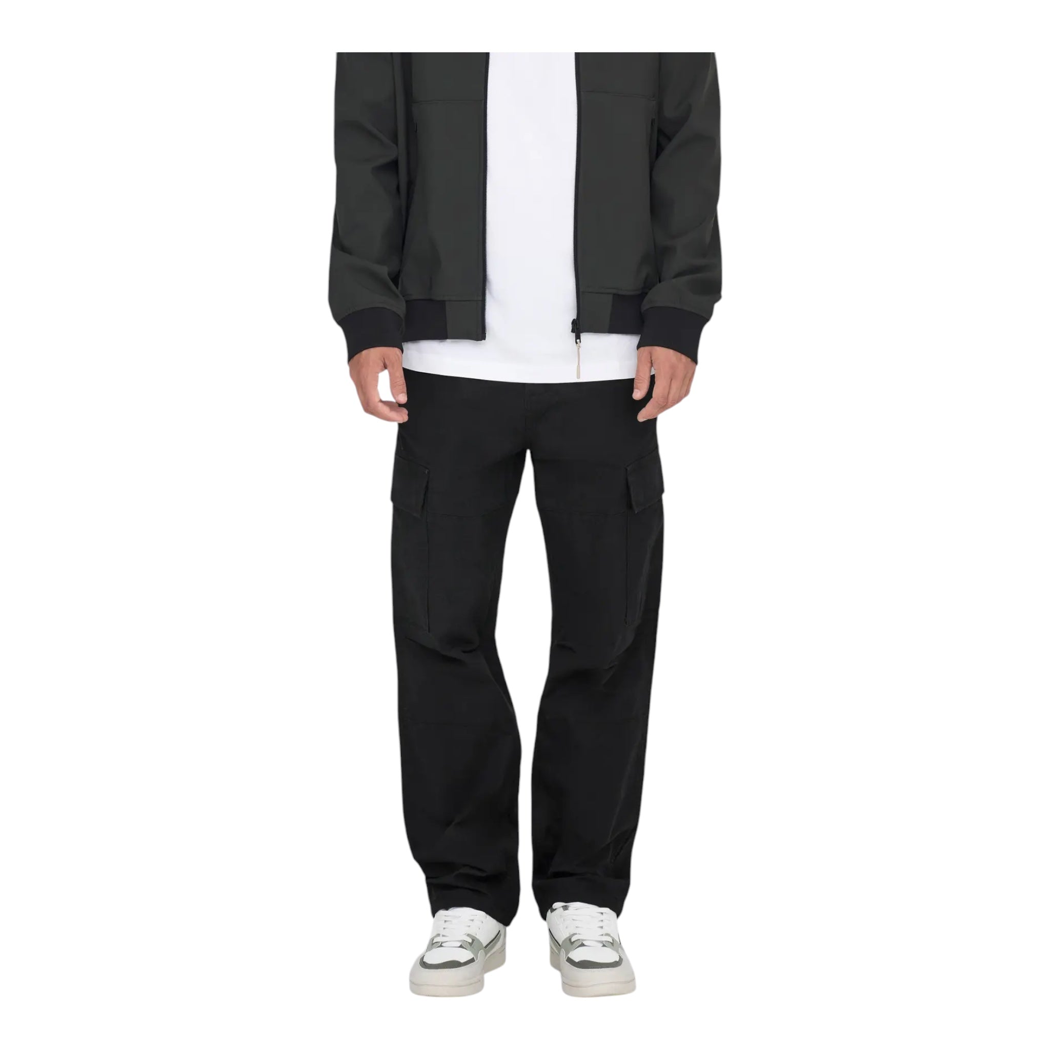 Pantalone Cargo Onsray Ribstop Nero 22028640 Only & Sons