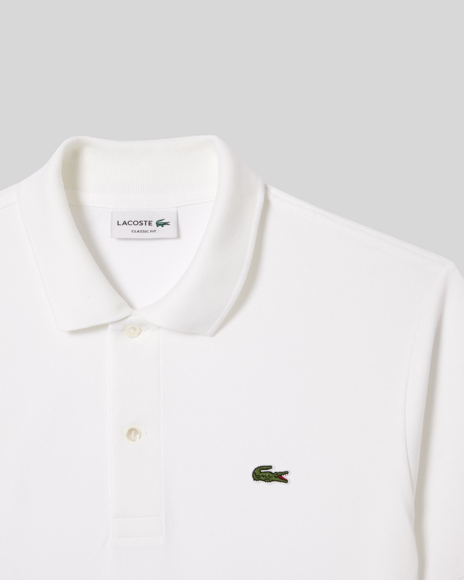 Polo Classic Fit In Piquet Bianca L1212-00-001 Lacoste