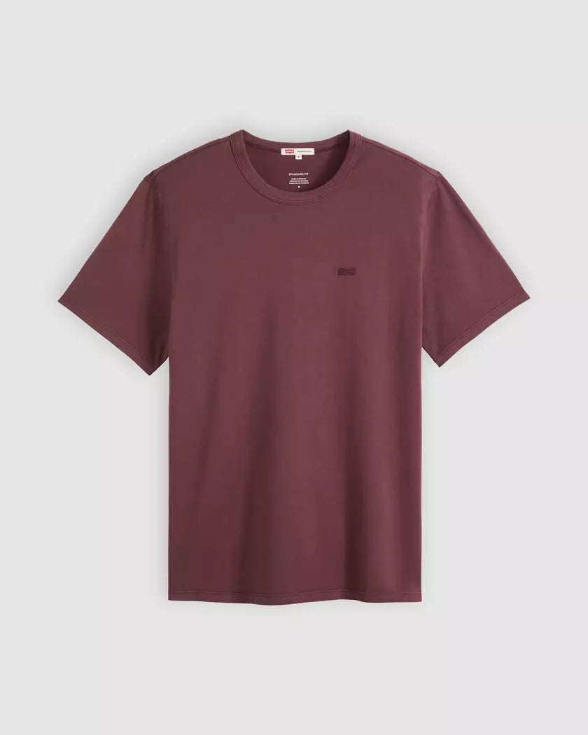 T-Shirt Levi's Original Tee Garment Dye Vineyard Wine Bordeaux 005GX0025