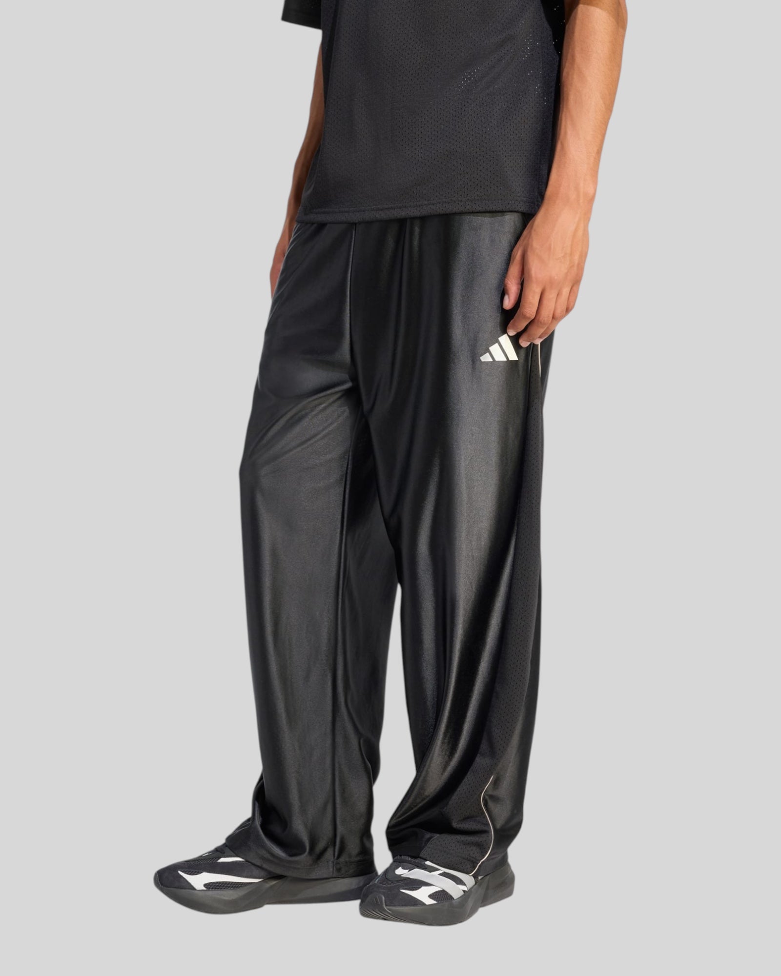 Pantalone Stadium Nero Lucido In Tricot JZ6848 Adidas