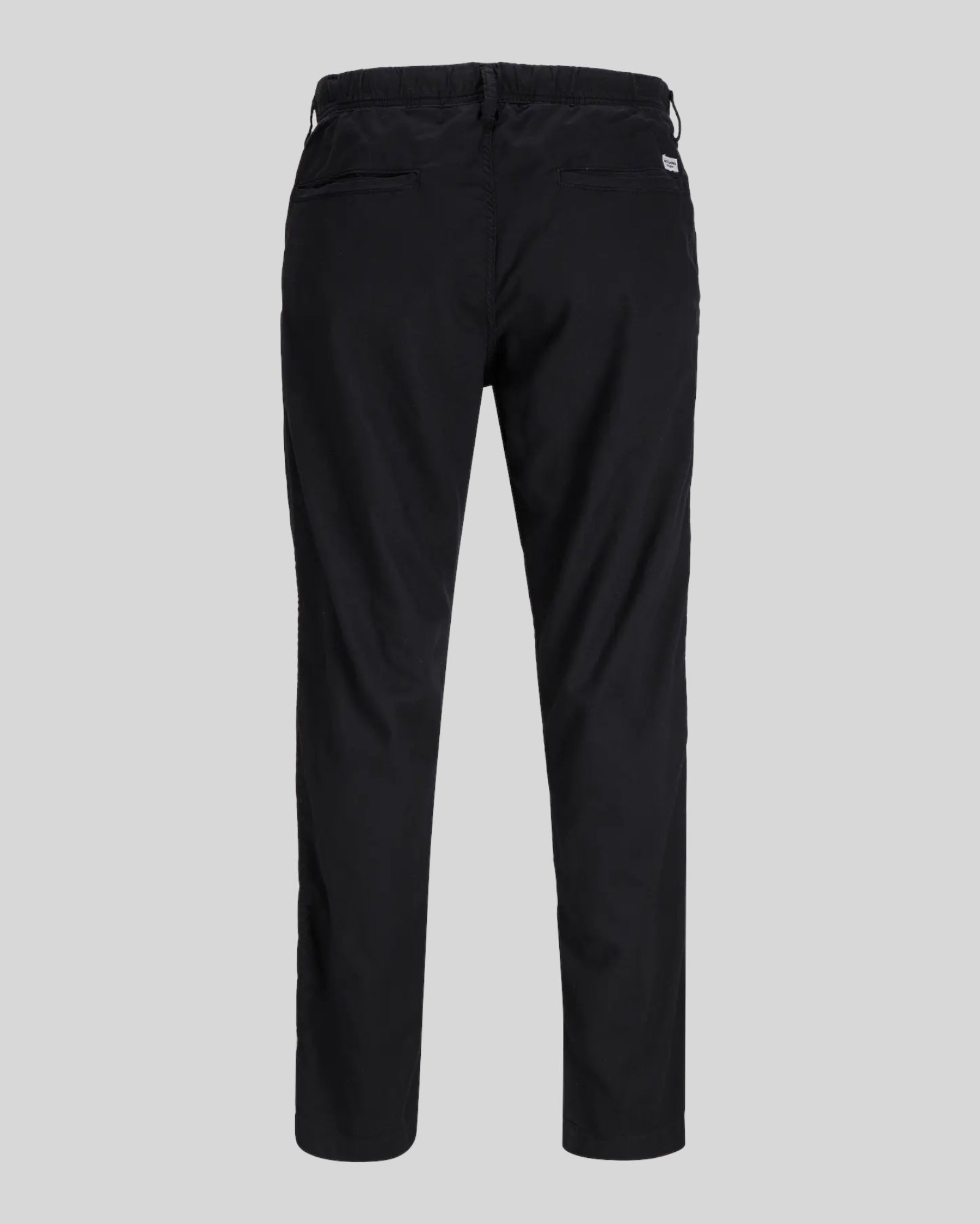 Pantaloni In Misto Lino Jpstkane Jogger Nero 12274977 Jack & Jones