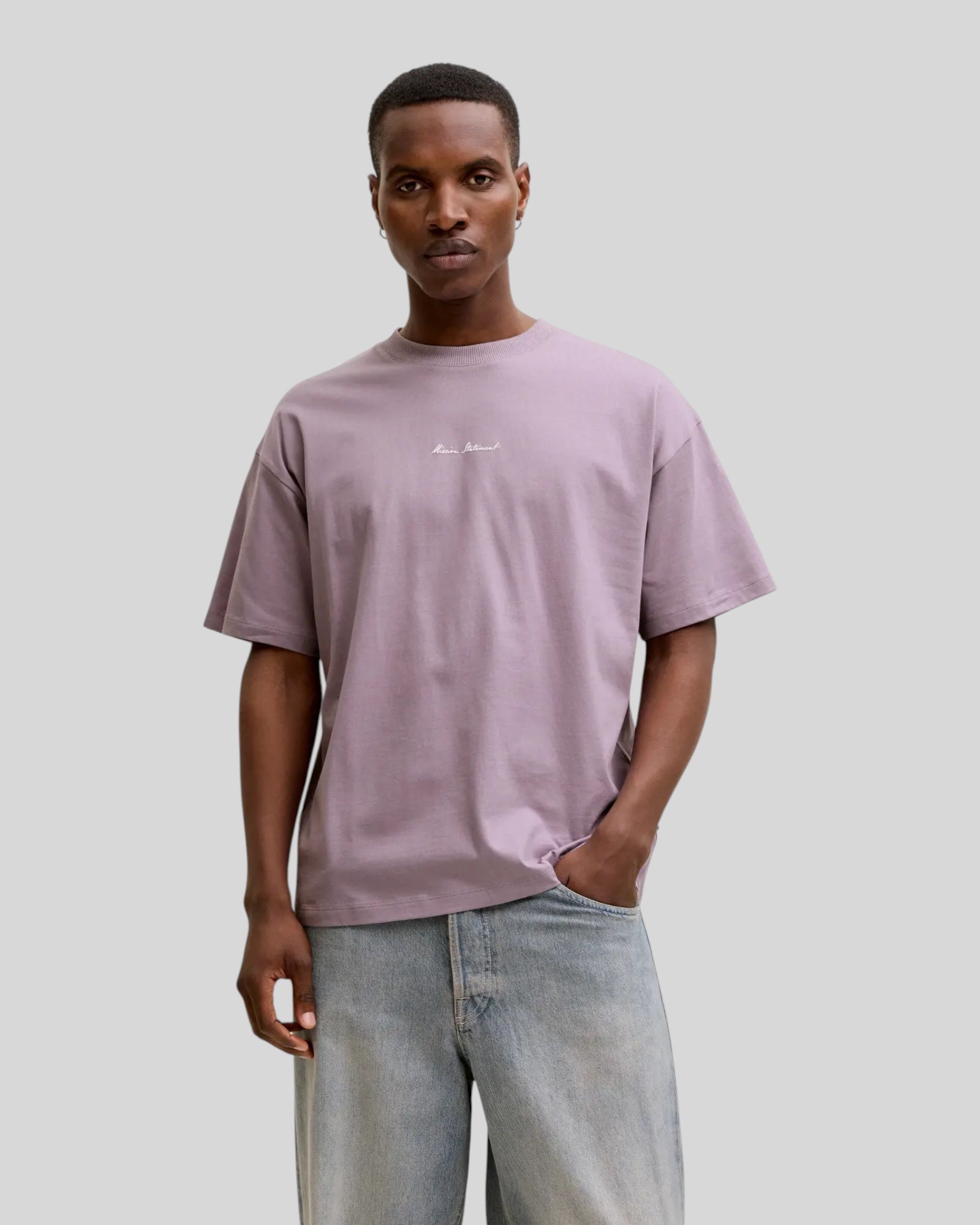 T-Shirt Jcodust Script Back SS Purple Ash 12292982 Jack & Jones