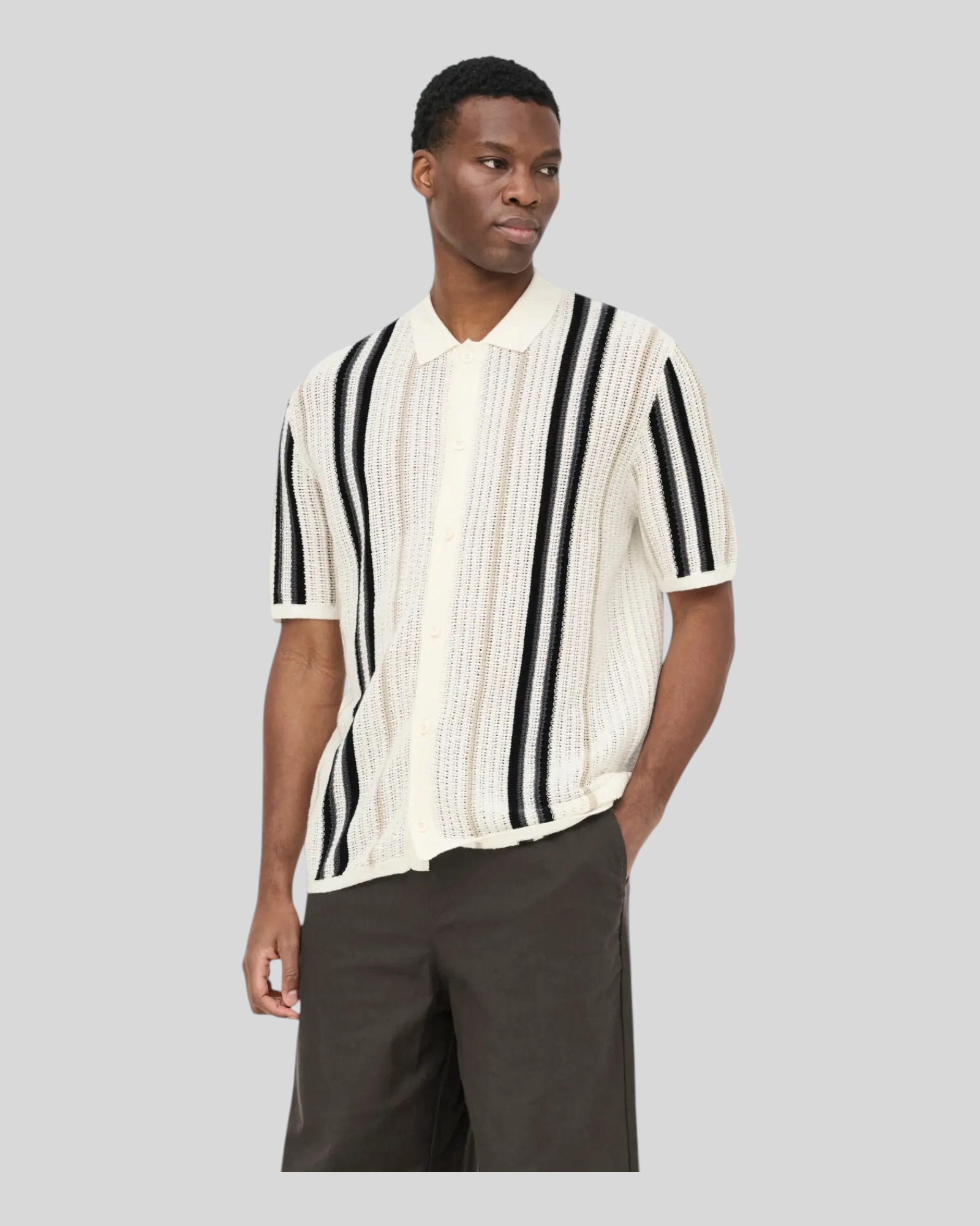 Camicia In Maglia Onsleon Regular Panna 22036679 Only & Sons