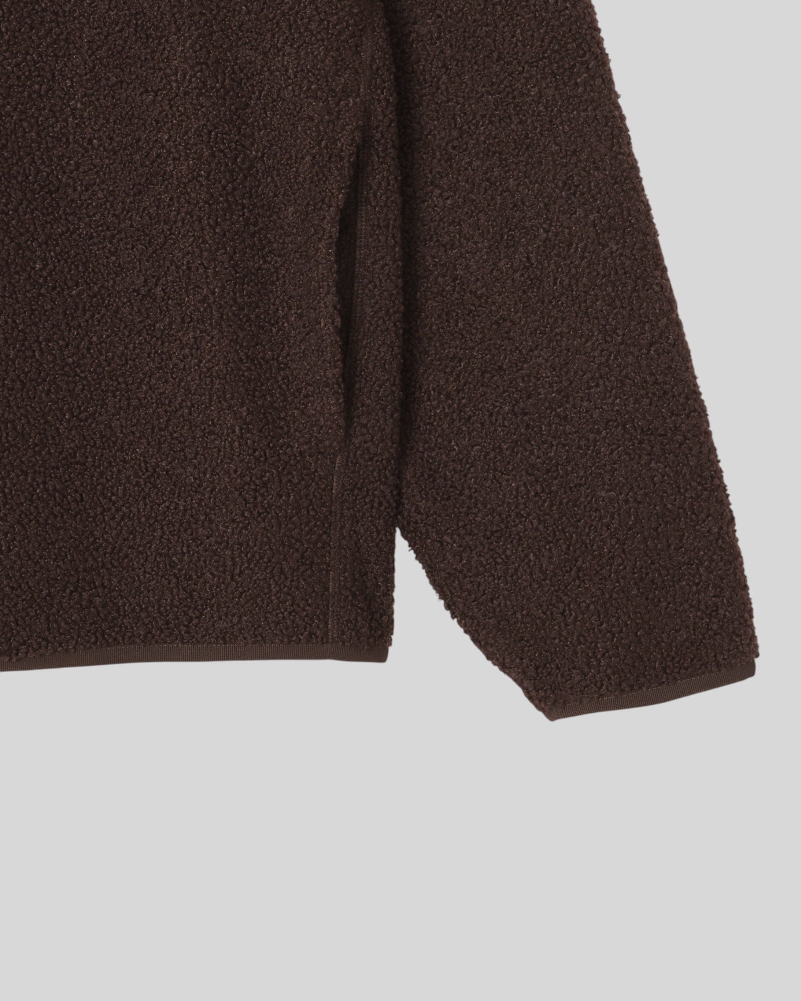 Felpa In Pile Con Zip A Collo Alto Marrone SH5500-00-SKB Lacoste