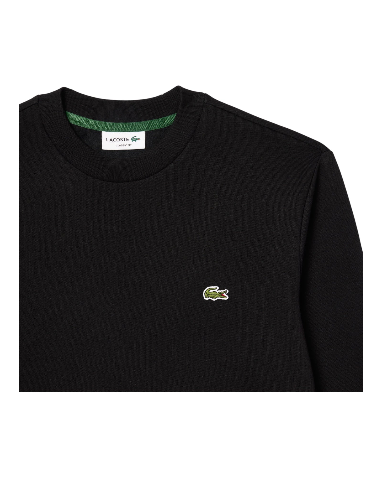 Lacoste Classic Fit Crewneck Sweatshirt Black SH9608-00-031
