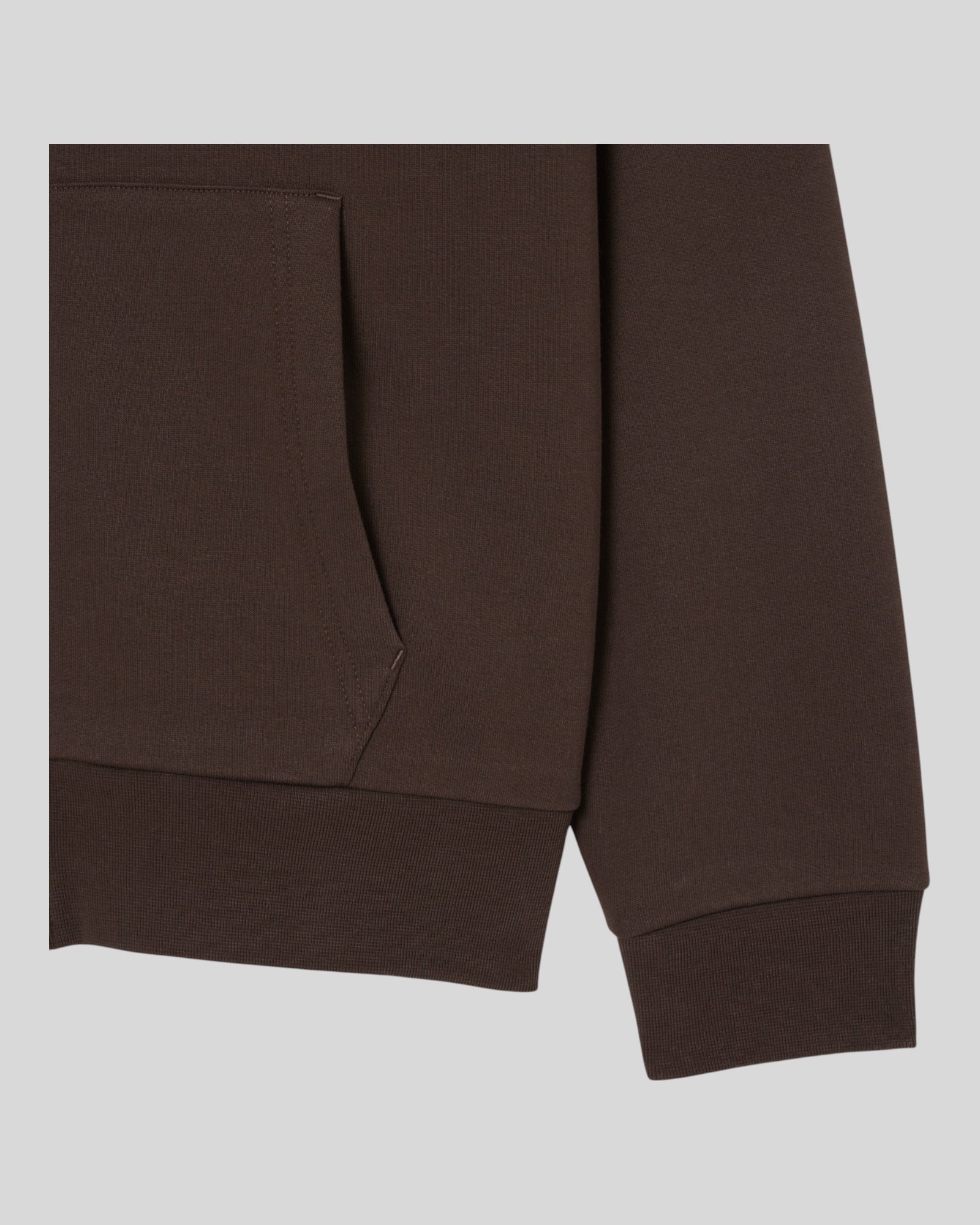 Felpa Con Zip e Cappuccio Marrone SH9626-00-SKB Lacoste